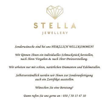 Stella-Jewellery Goldarmband Geflochten Armband - 585 Gelbgold und Onyx Steine (inkl. Etui, 1-tlg), Armkette, Goldarmband