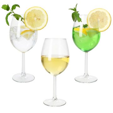 MamboCat Weinglas 9x Vinissi Wasser- & Weingläser 300ml mit Fuß Cocktailglas Feier, Glas