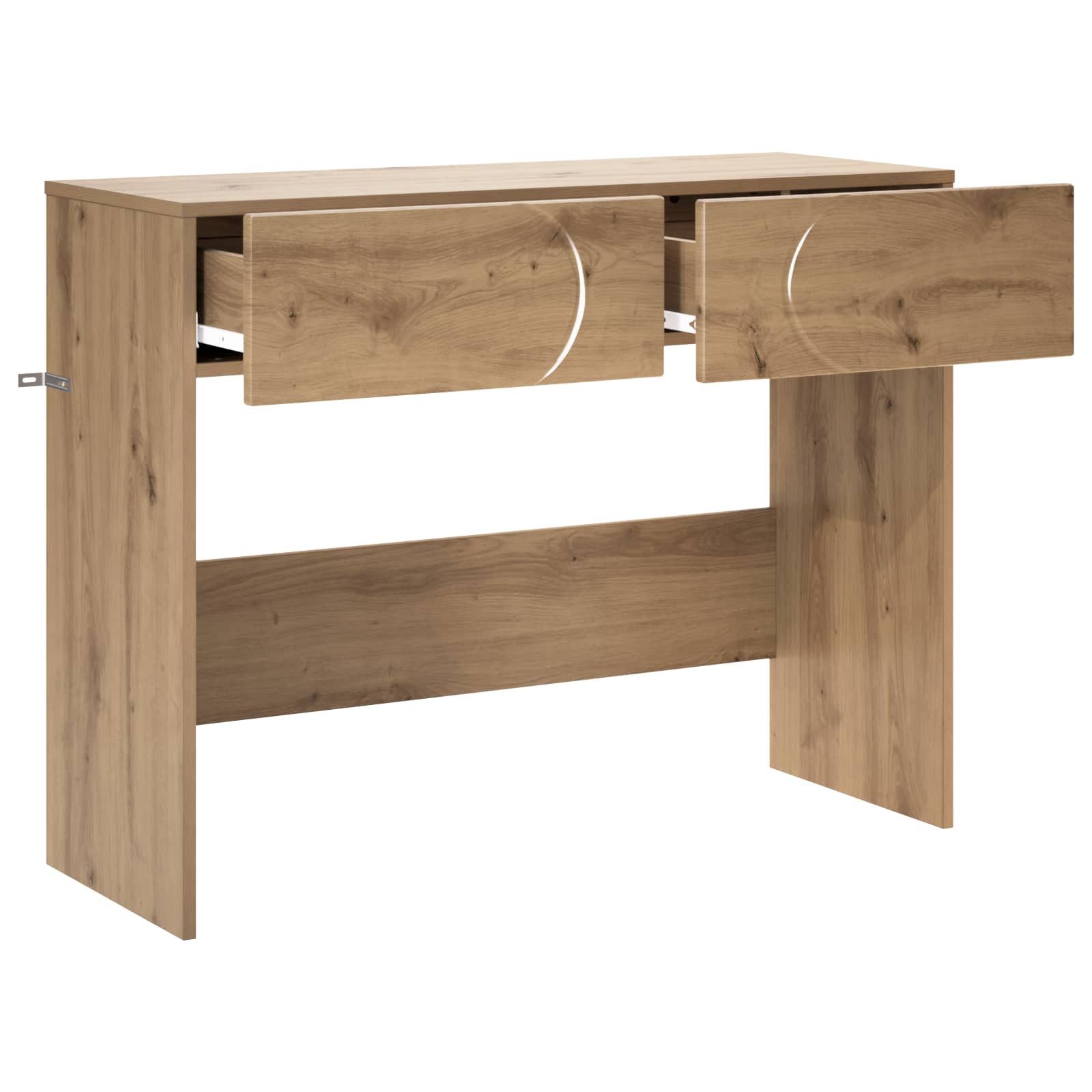 vidaXL Konsolentisch Konsolentisch Artisan-Eiche 96,5 x 38 x 75 cm Holzwerkstoff (1-St)