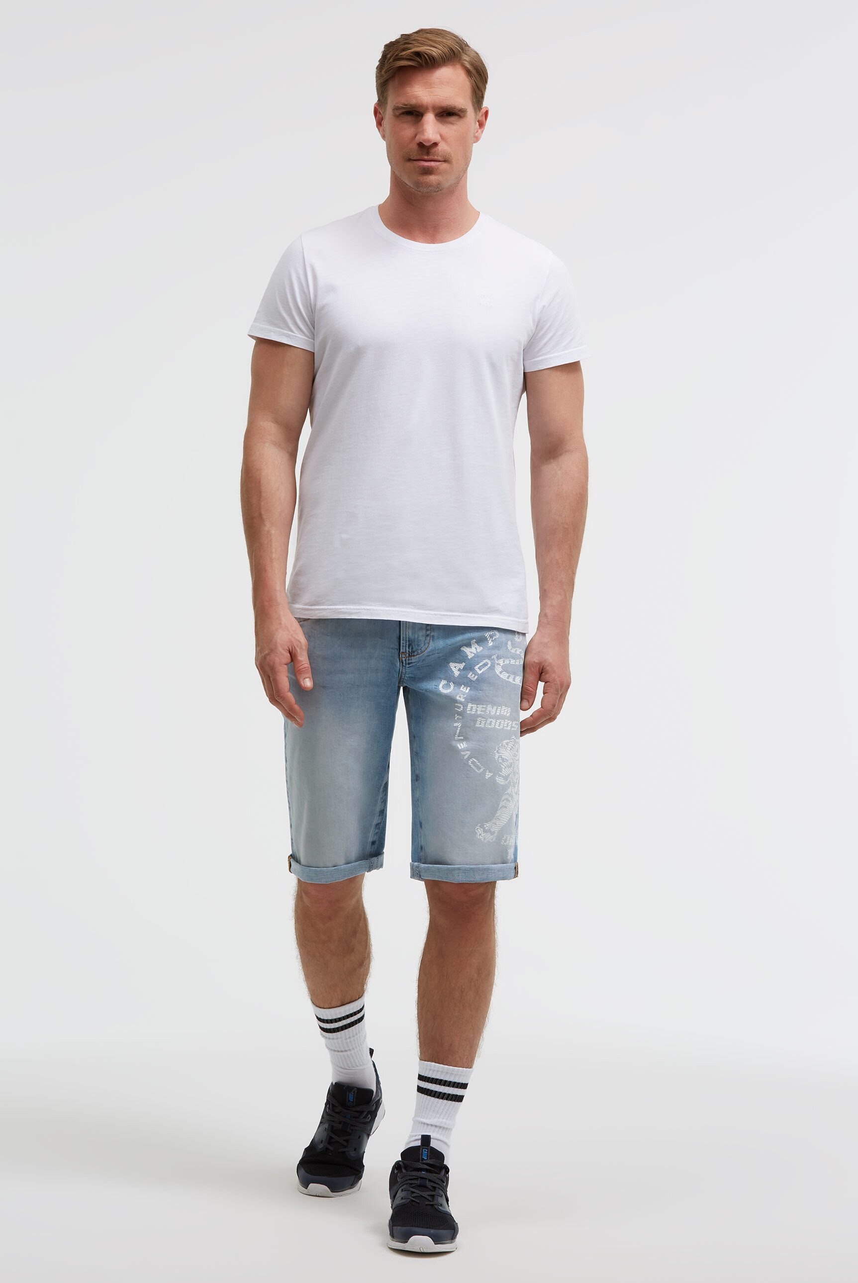 CAMP DAVID Jeansshorts mit Turn-Up Saum