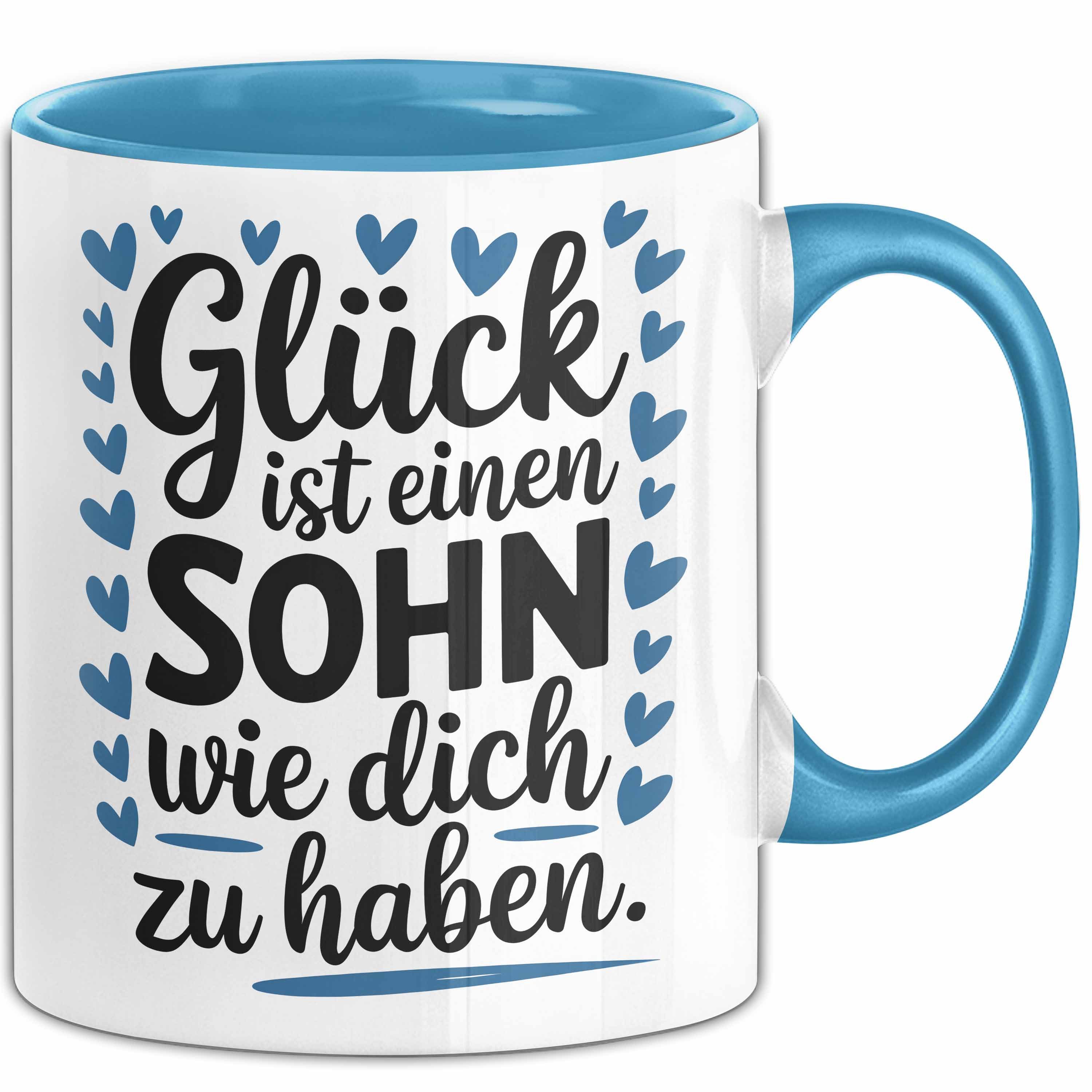 Trendation Tasse Sohn Tasse Geschenk Glueck Ist Einen Sohn Wie Dich Geschenkidee Mama P, Keramik