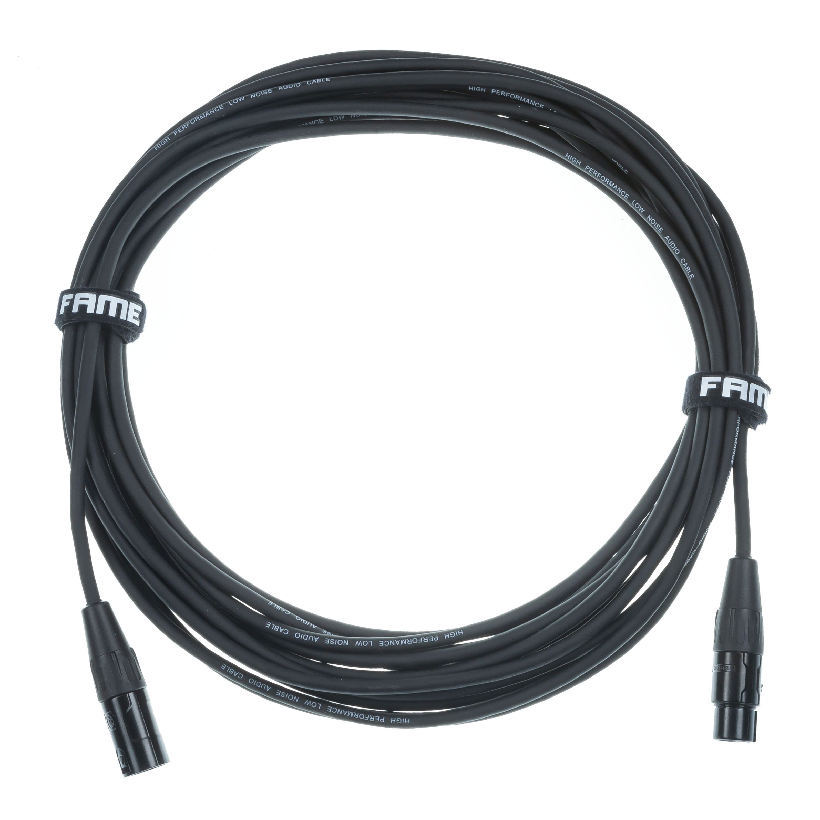 FAME Audio-Kabel, Mikrofonkabel, XLR Kabel, Professionelles Mikrofonkabel