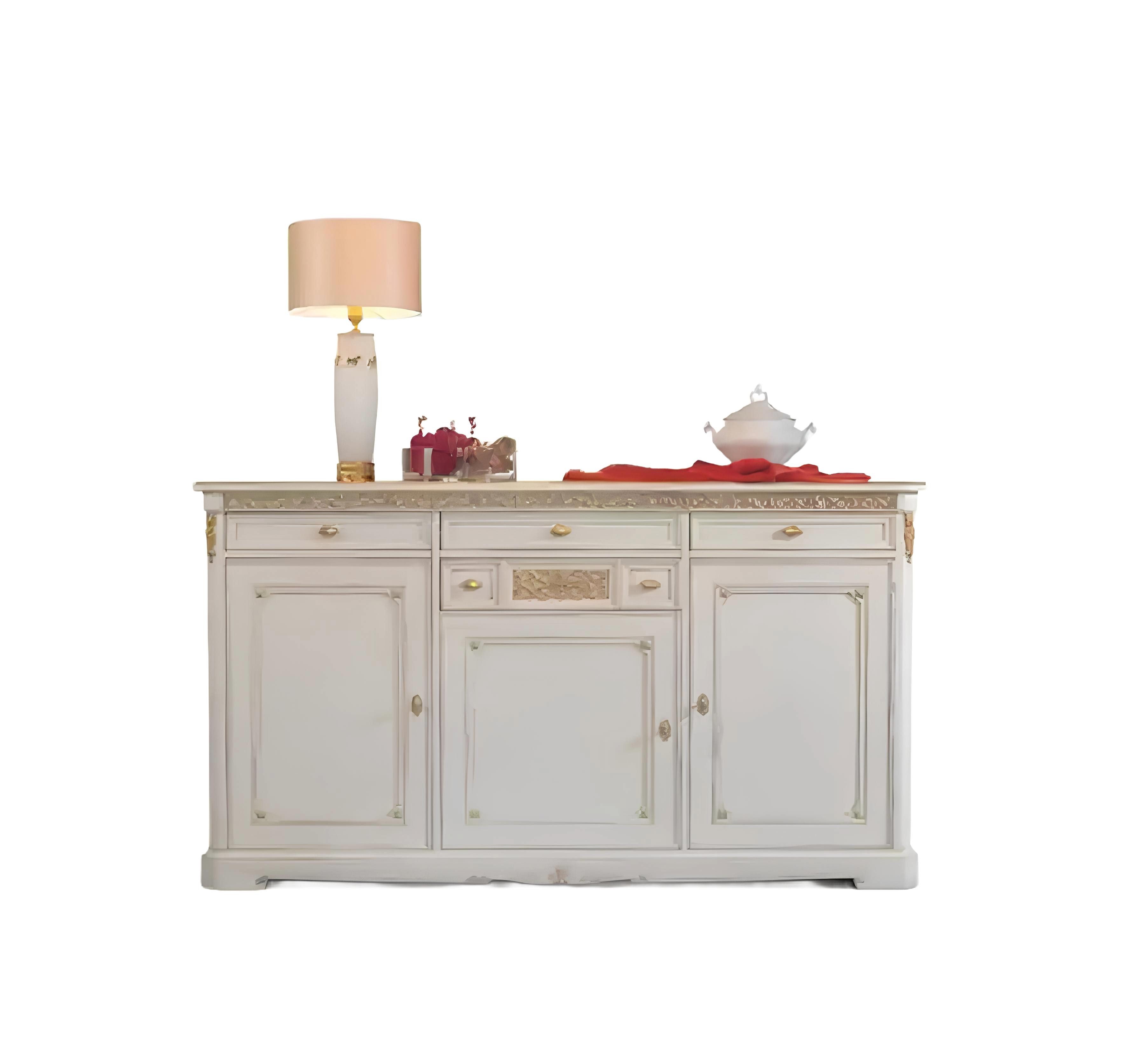 Xlmoebel Sideboard Massives Holz-Sideboard mit Schubladen im zeitlosen Design (1 St., Sideboard), Hergestellt in Europa