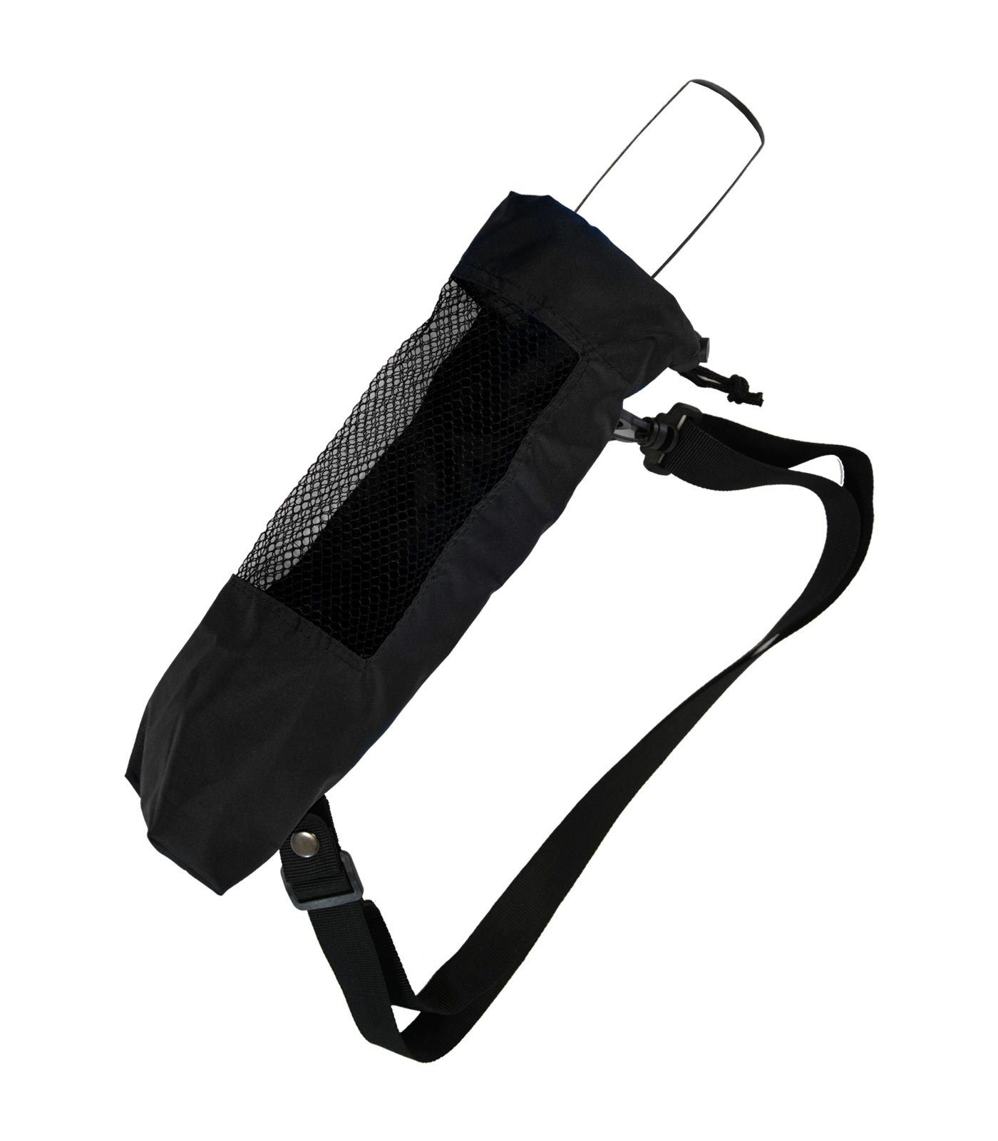 iX-brella Taschenregenschirm Trekking Hülle zum Umhängen für Taschenschirme, innovativ schwarz