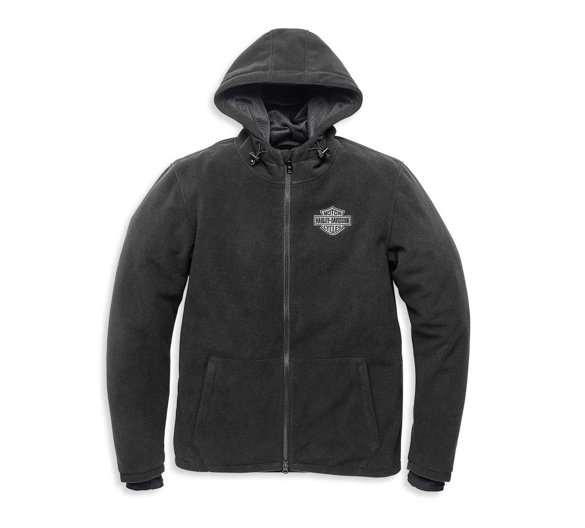 HARLEY-DAVIDSON Fleecejacke Herren Roadway II wasserdichte Kapuzen Fleece-J günstig online kaufen