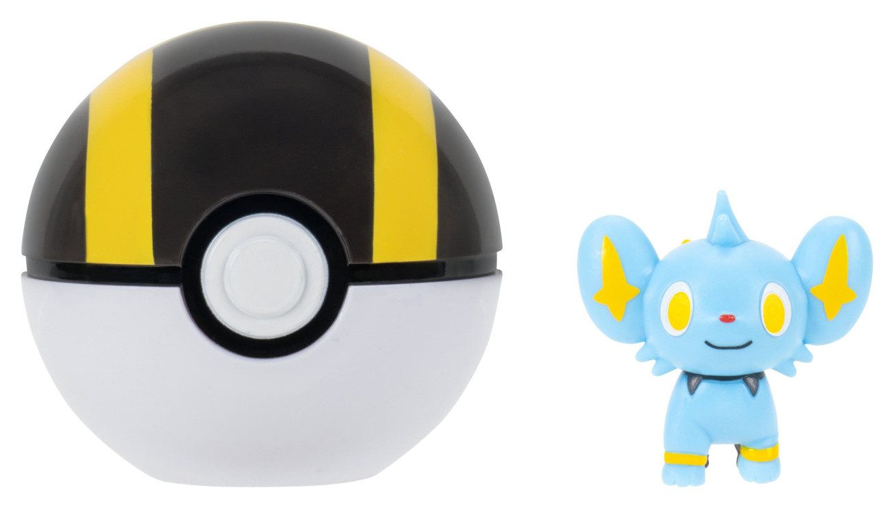 Jazwares Actionfigur Pokémon Clip 'n' Go Actionfigur Sheinux & Ultraball