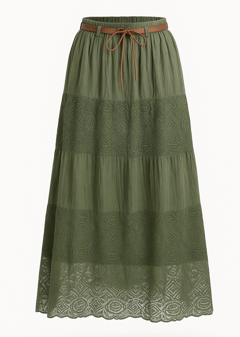 Mississhop A-Linien-Rock Baumwolle Rock Sommerrock locker Freizeit 100% M.3 günstig online kaufen