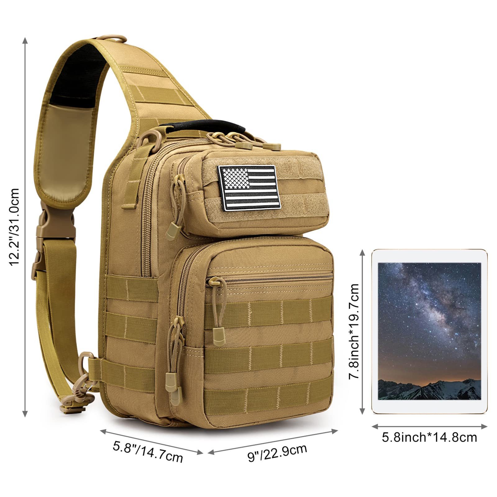 G4Free Umhängetasche, Taktische Umhängetasche, Rucksack, Militär-Schulterta günstig online kaufen