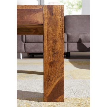 Lomadox Couchtisch, Massiv-Holz Sheesham 110cm dunkel-braun Landhaus-Stil 110/40/60cm