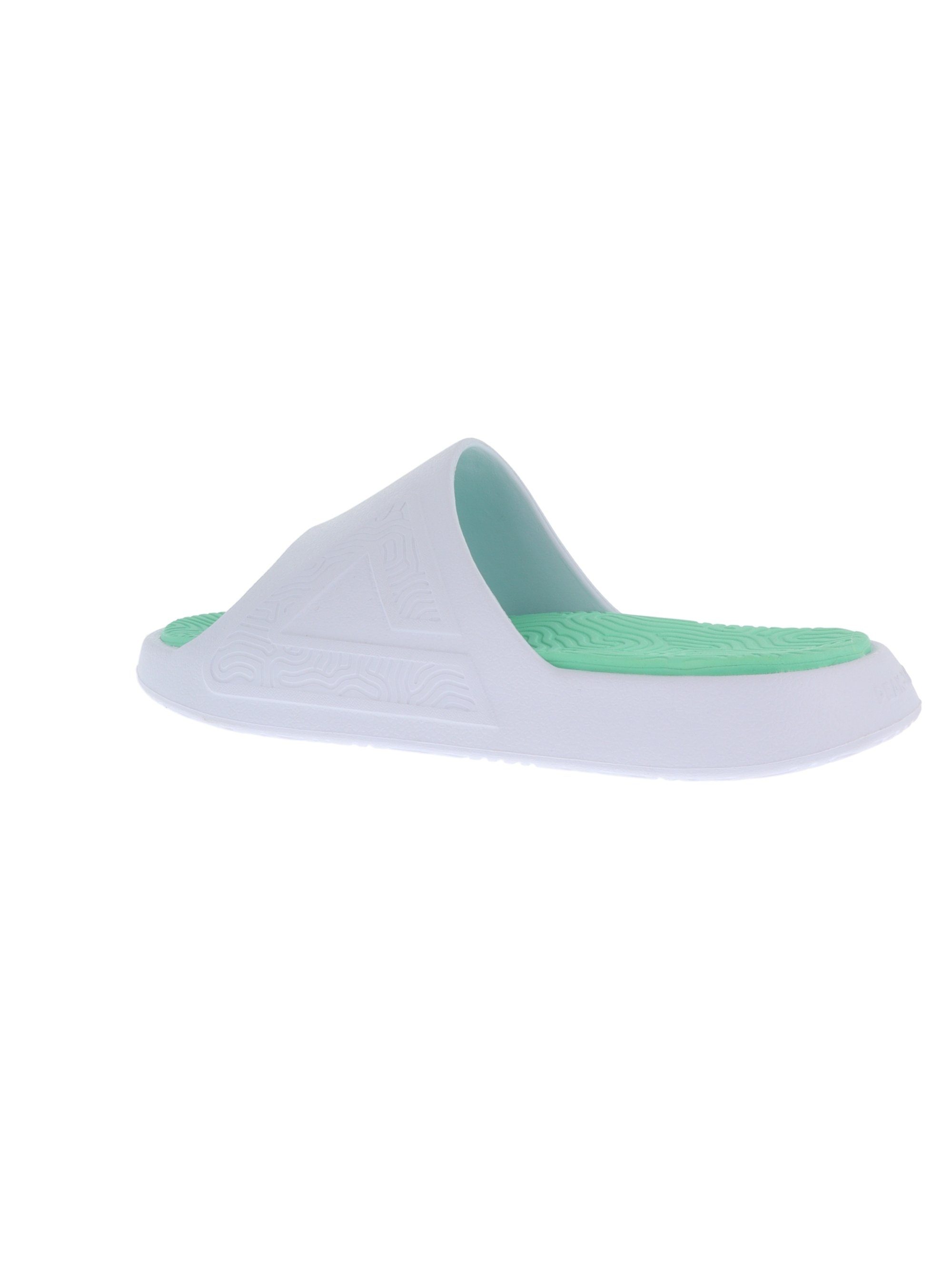 PEAK TaiChi Slipper mit innovativer Badeschuh Gel-Zwischensohle grün-weiß