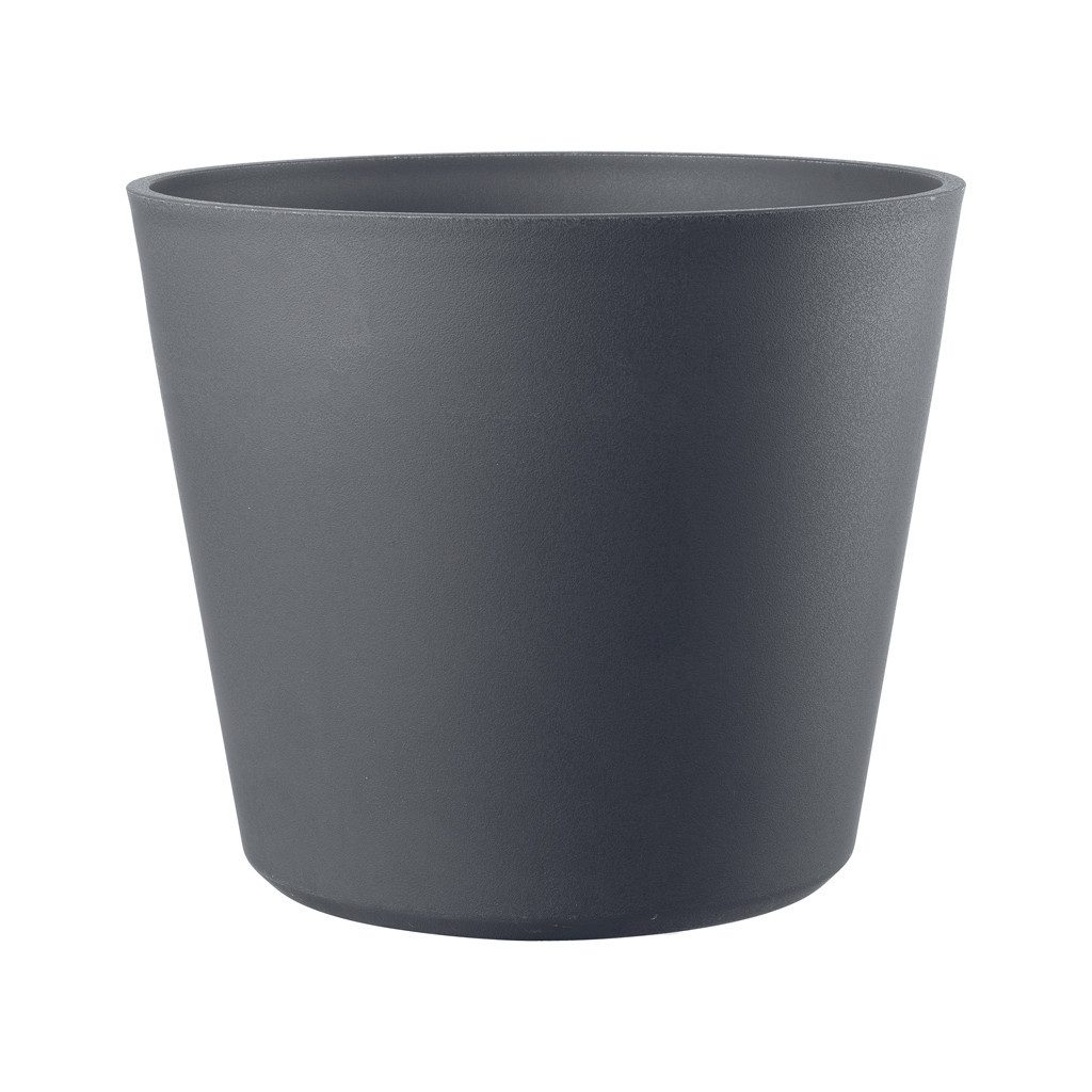 Kreher Pflanzkübel 'ORIGIN' rund aus robustem Kunststoff, rollbar (Farbe/Set wählbar) (1 St), Rollbar