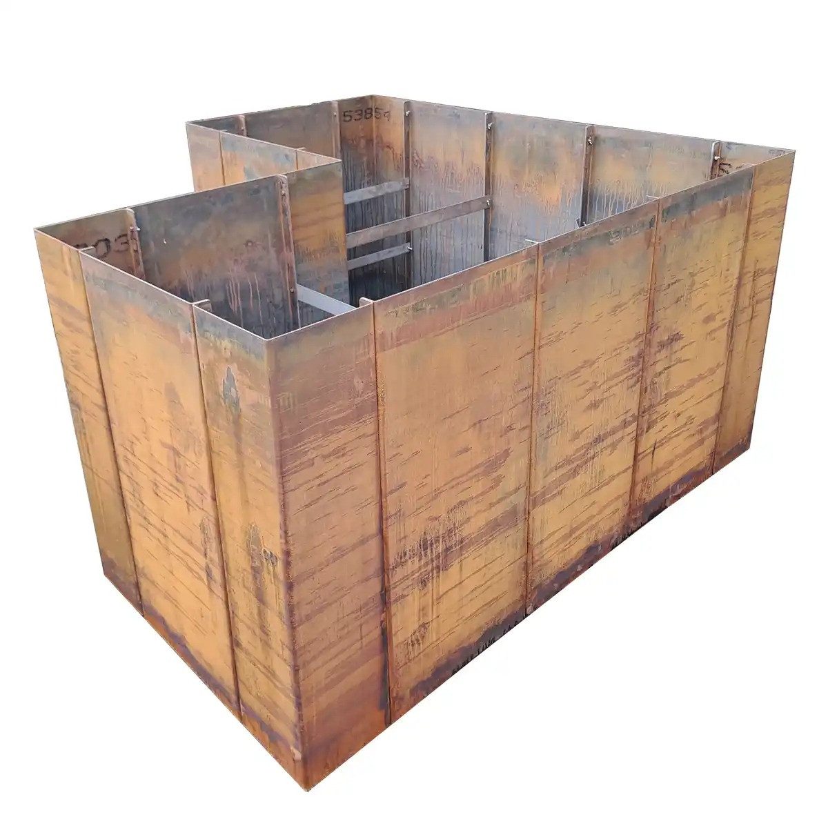 EdelrostPassion Hochbeet, L-Form, Edelrost, Metal, Cortenstahl, Länge:200-350,B:150, H:60,80