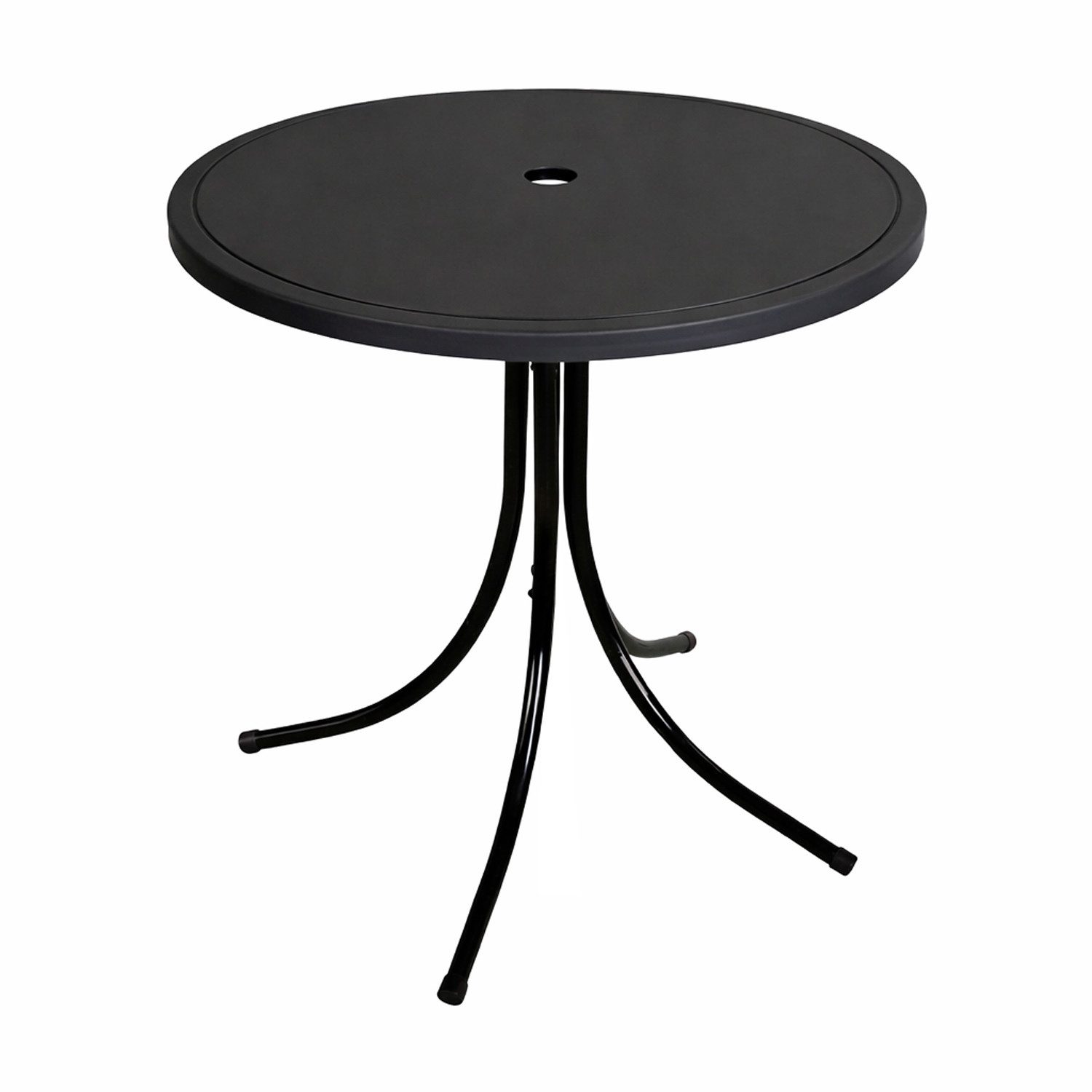 Mojawo Küchentisch Runder Gartentisch Campingtisch Outdoortisch Kindertisch Ø50cm Schwarz