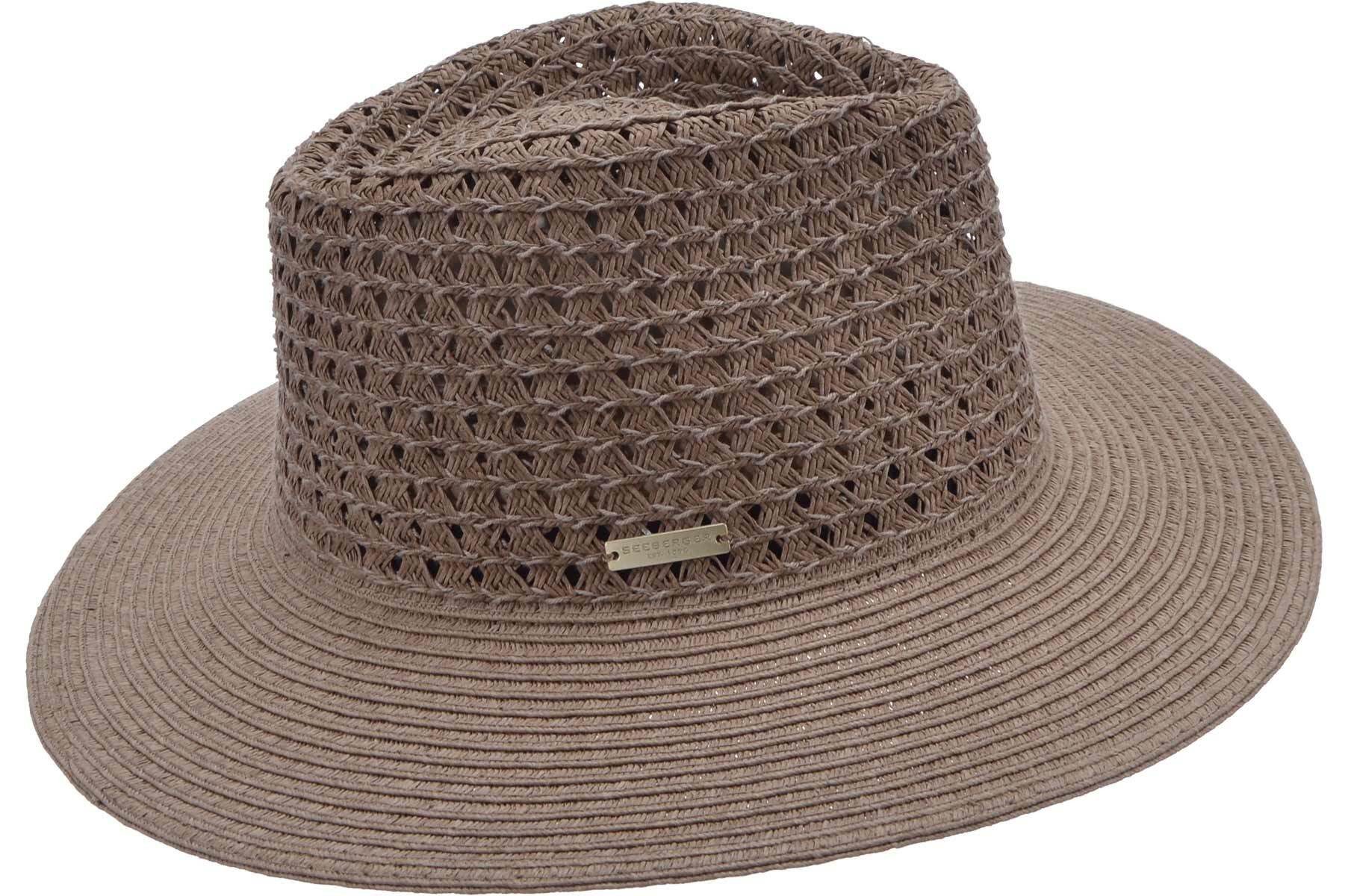 Strohhut Basic Papierstroh Fedora 55699-0