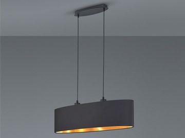 meineWunschleuchte Pendelleuchte, ohne Leuchtmittel, ausgefallene Lampe-n für über-n Esstisch hängend, Schwarz Gold B. 80cm