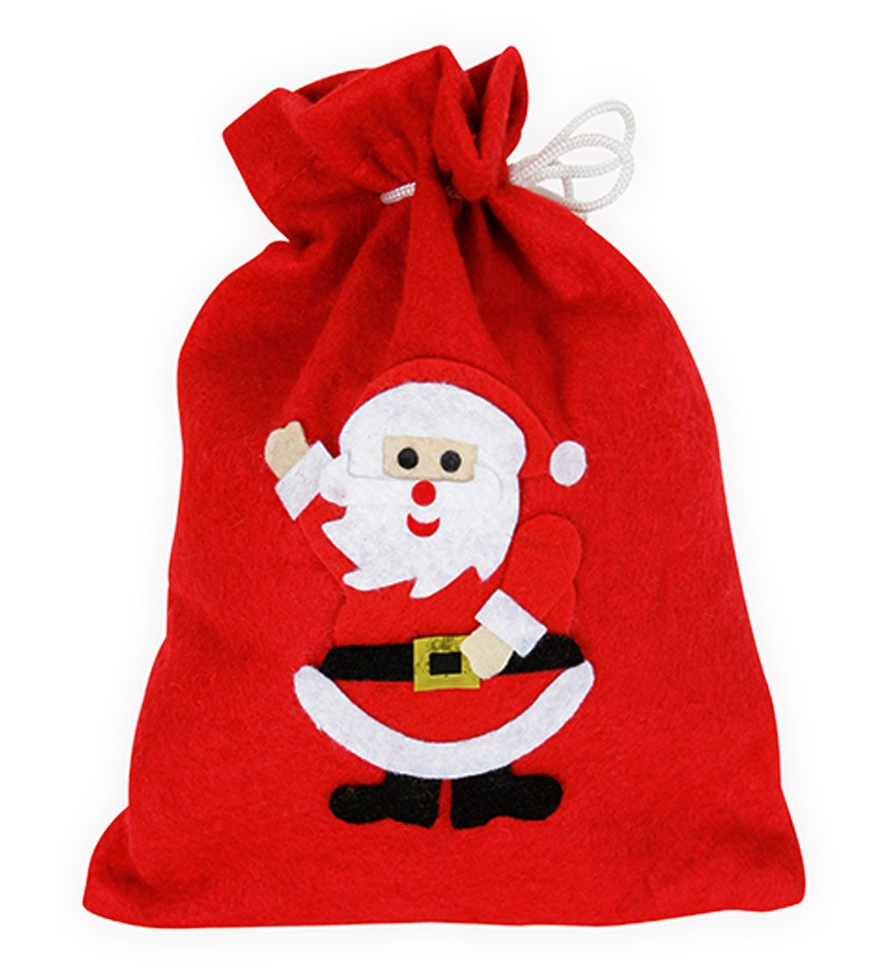 Fries Nikolausstiefel Nikolaus Geschenk Beutel Tasche Weihnachten mit Motiven 19 cm x 26 cm (1 St), Mit Motiven – Bild 5 von 5