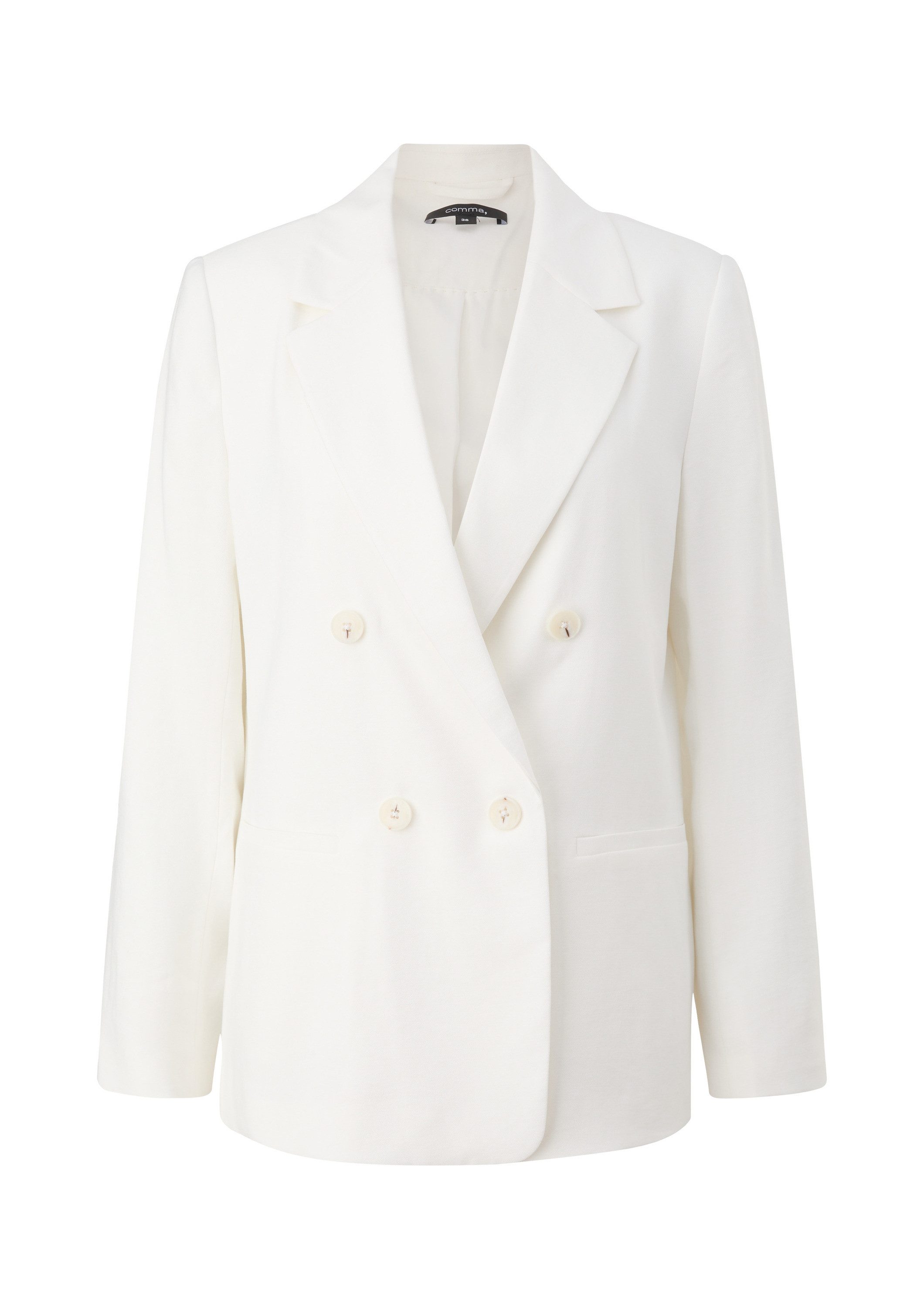 comma Jackenblazer Indoor-Blazer Langer Blazer aus Viskosemix