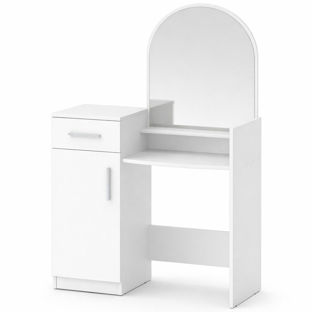OTTO home Schminktisch Trympo 1, Kosmetiktisch, Frisiertisch, Schminkkommode, Toilettentisch, Schminktisch mit Spiegel und Stauraum (1 Schublade, 1 Tür) – Bild 5 von 5