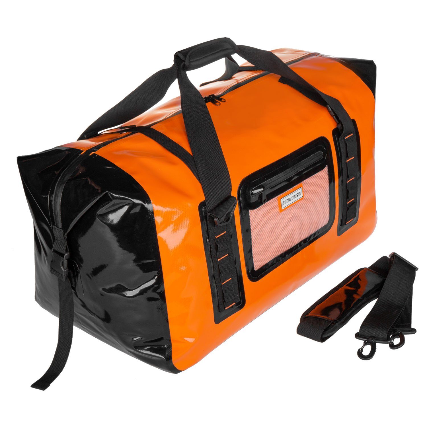 anndora Sporttasche Tarpaulin Packsack Reisetasche wasserdicht (70 Liter, Orange)