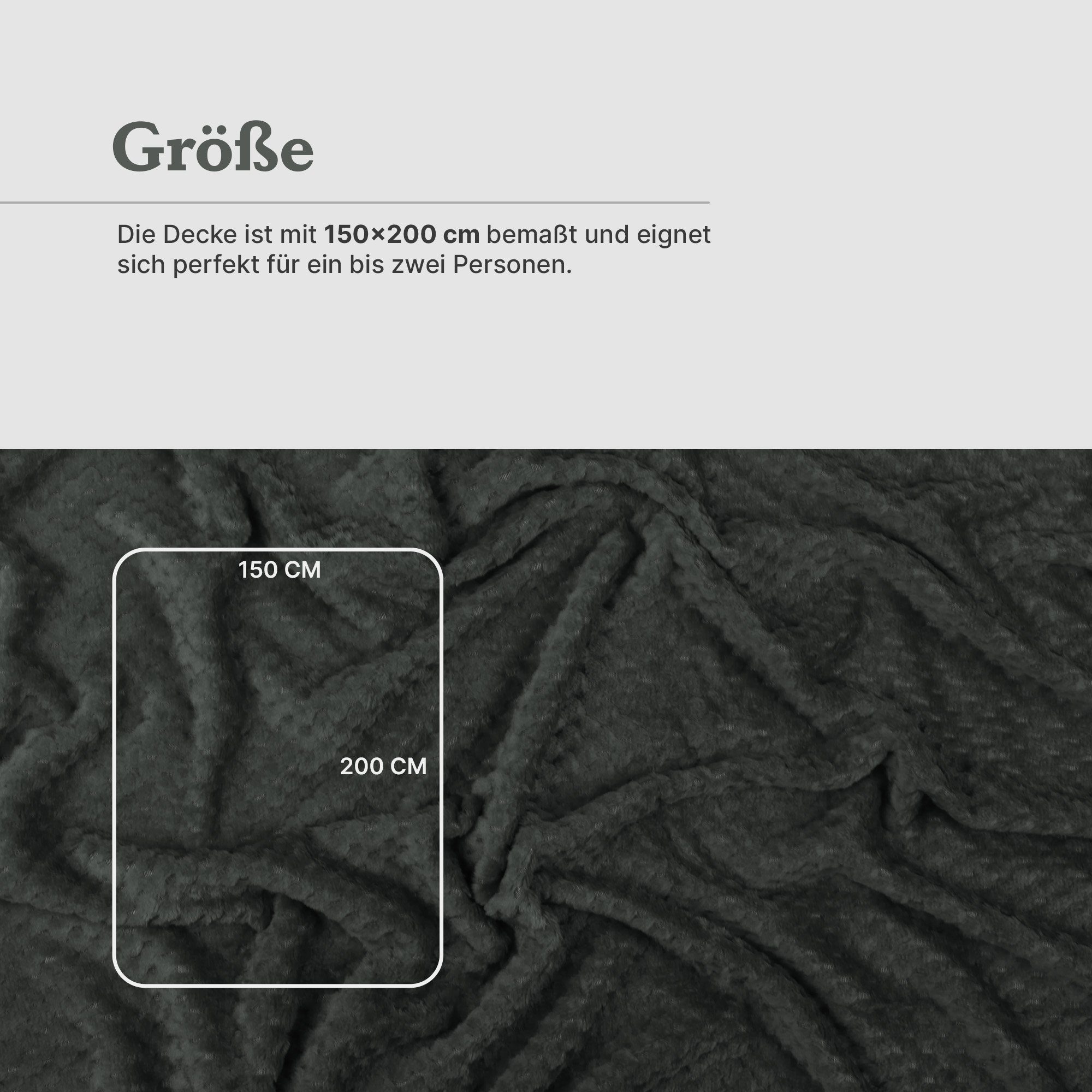 Wohndecke "Popcorn" mit Cashmere Soft-Touch 150x200 cm, Bestlivings, Mikrof günstig online kaufen