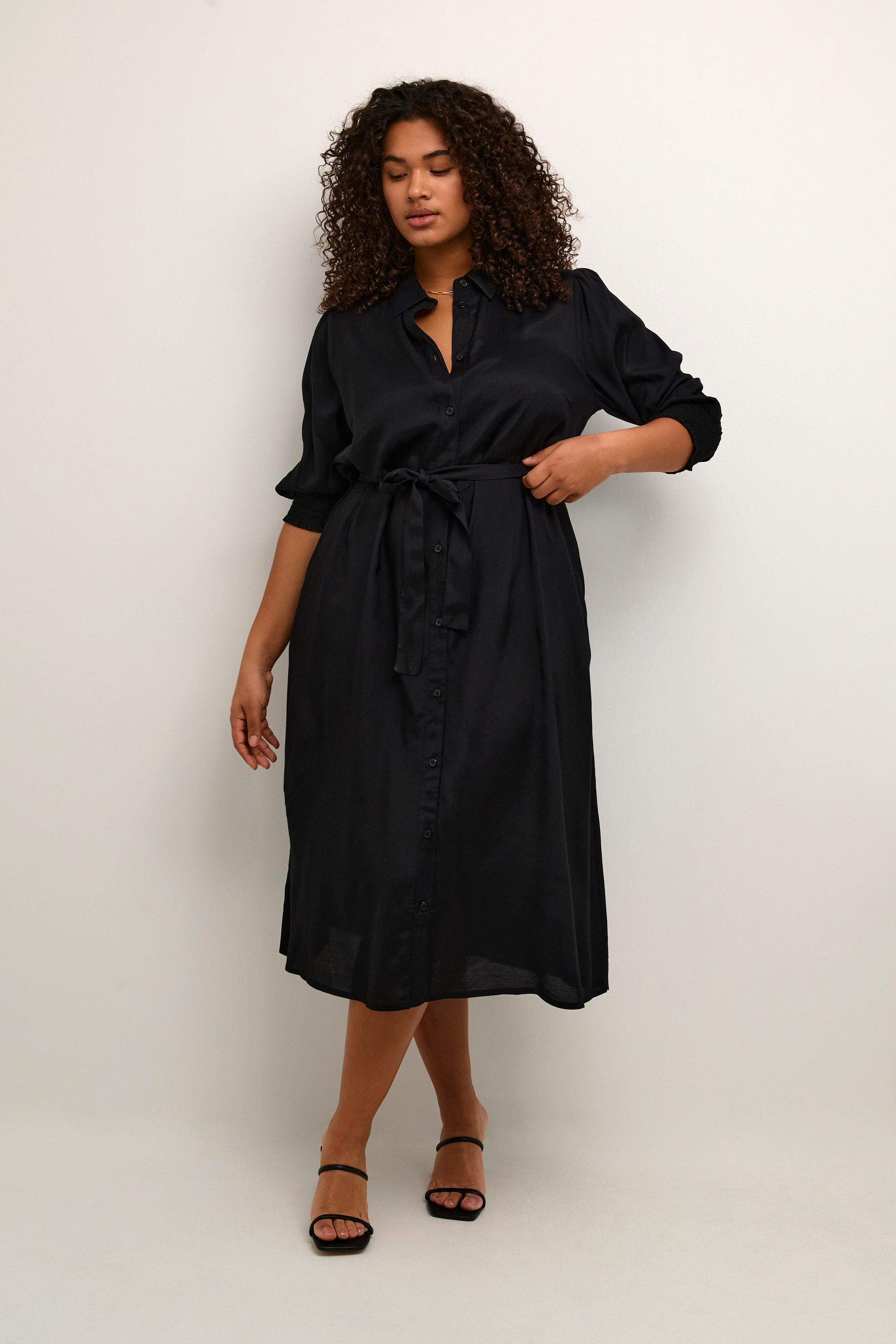 KAFFE Curve Blusenkleid Kleid KCemina Große Größen