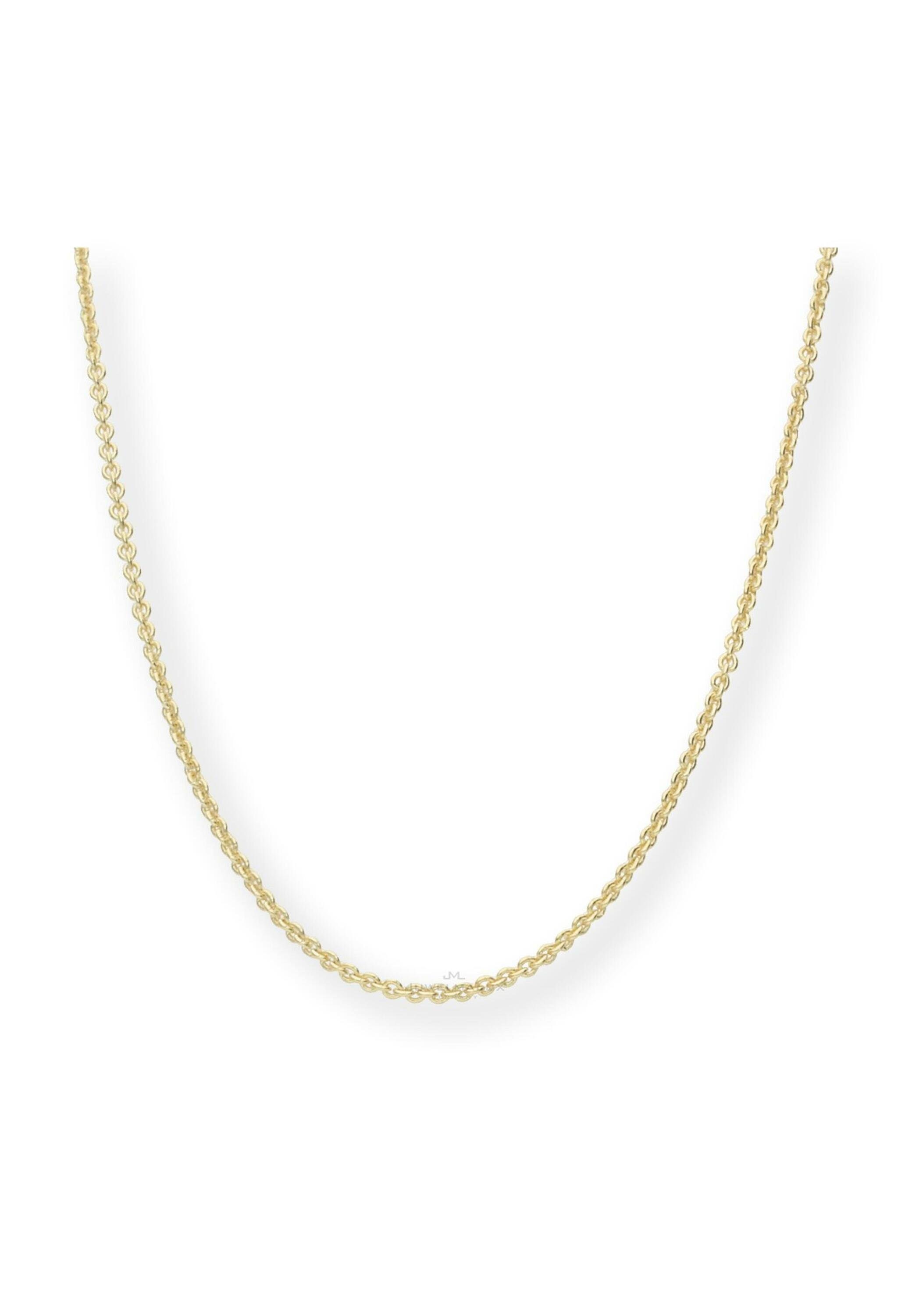 Kinder Accessoires JuwelmaLux Silberkette Halskette gold Mädchen Anker (1-tlg), 925er Silber Gold plattiert, inkl. Schmuckschach