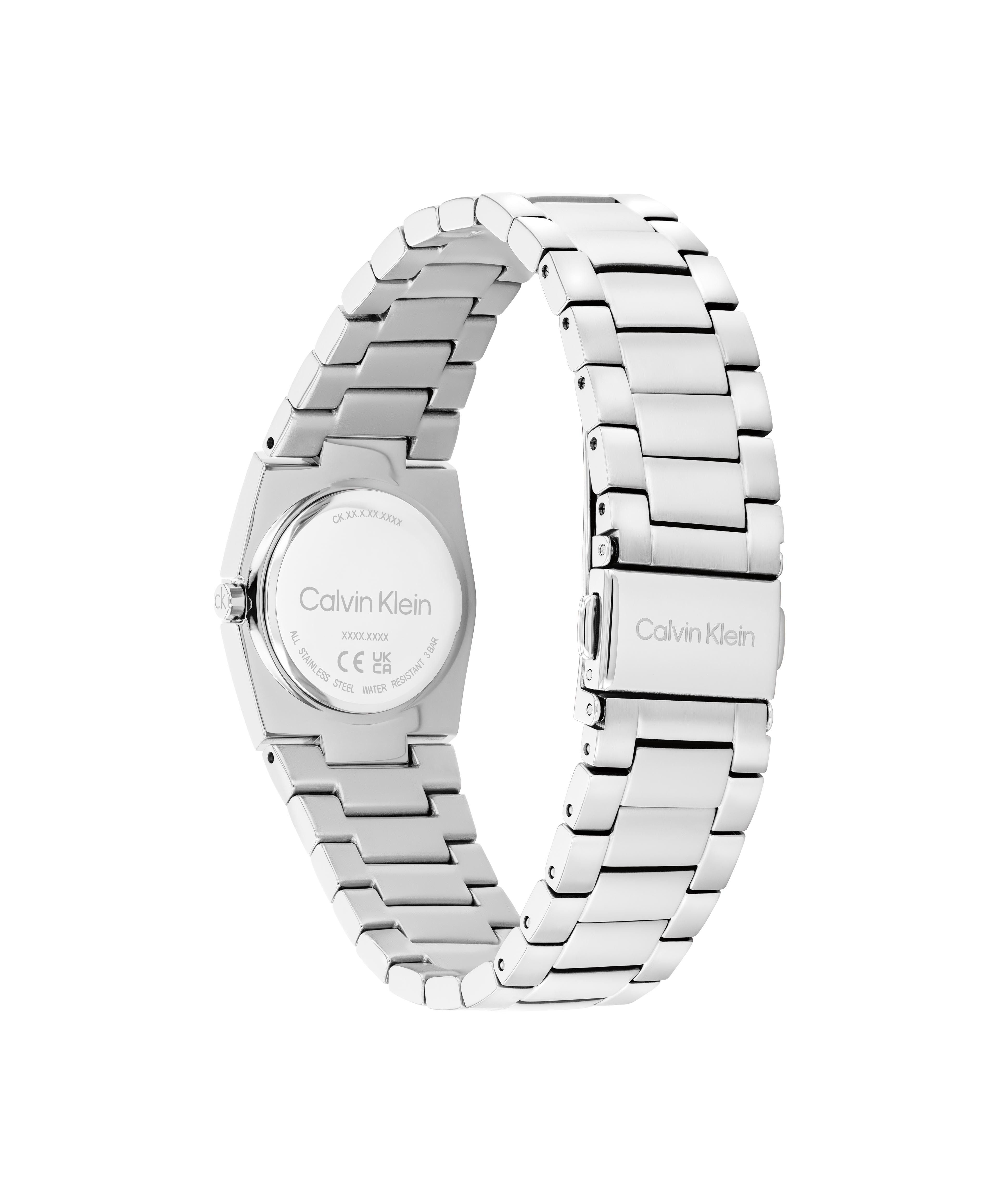 Calvin Klein Quarzuhr CK UNITE 25100126, Armbanduhr, Damenuhr, Edelstahlarmband, analog
