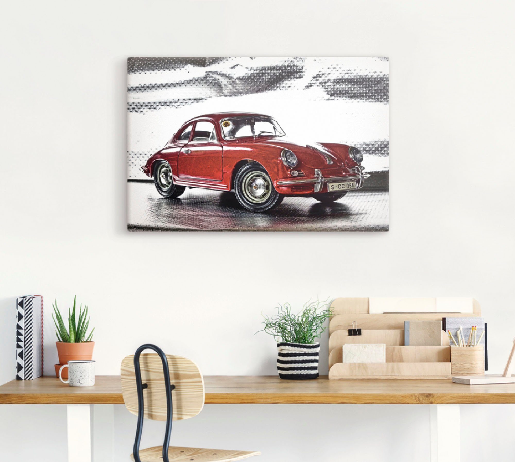 Artland Wandbild Klassiker - Der Porsche 356, Auto (1 St), als Alubild, Leinwandbild, Poster in verschied. Größen