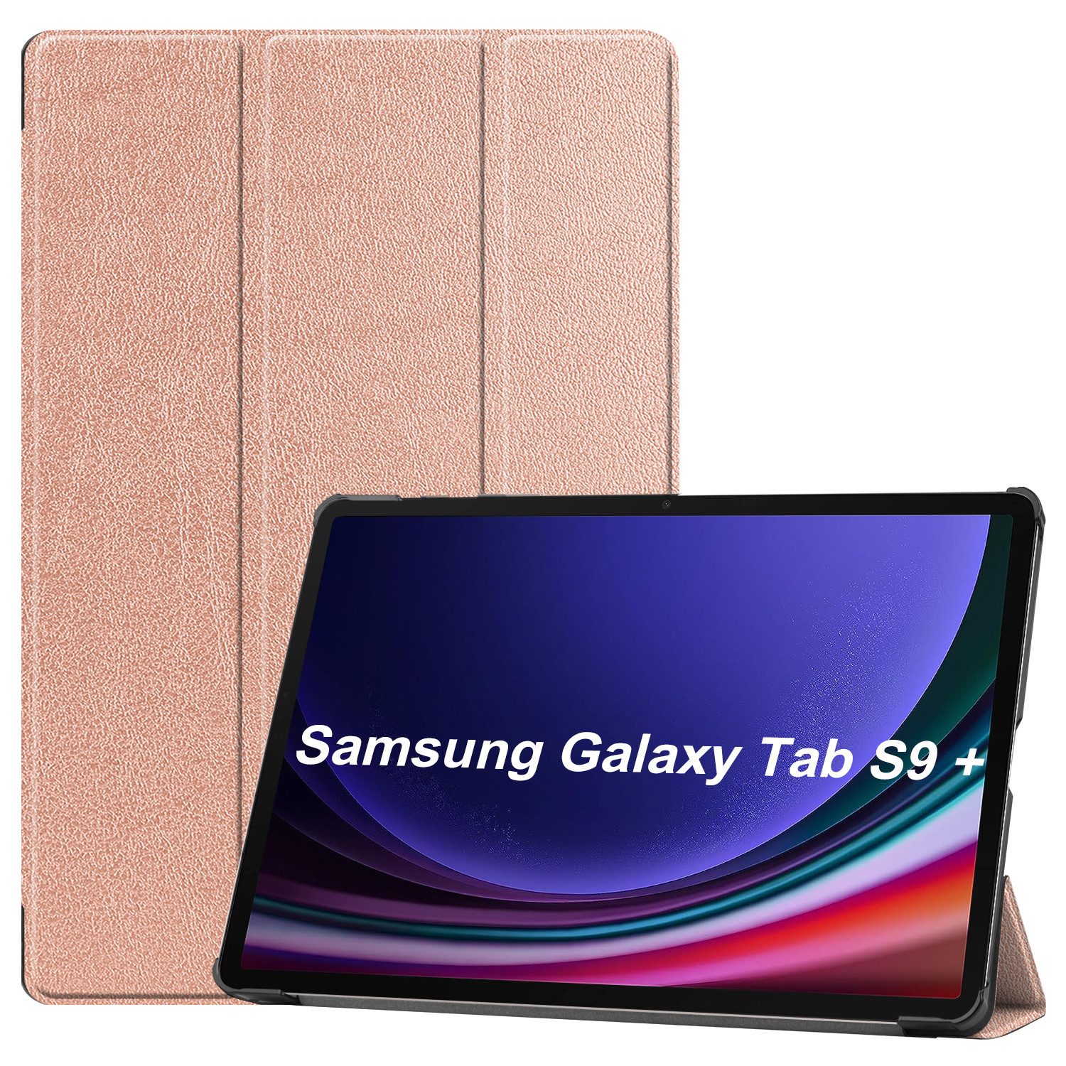 Lobwerk Tablet-Hülle Schutzhülle für Samsung Tab S9+ Plus 2023 SM-X810 SM-X816B SM-X818U, Wake & Sleep Funktion, Sturzdämpfung, Aufstellfunktion