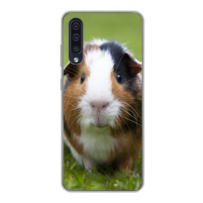 MuchoWow Handyhülle Zwei Meerschweinchen Handyhülle Samsung Galaxy A30s Smartphone-Bumper Print Handy