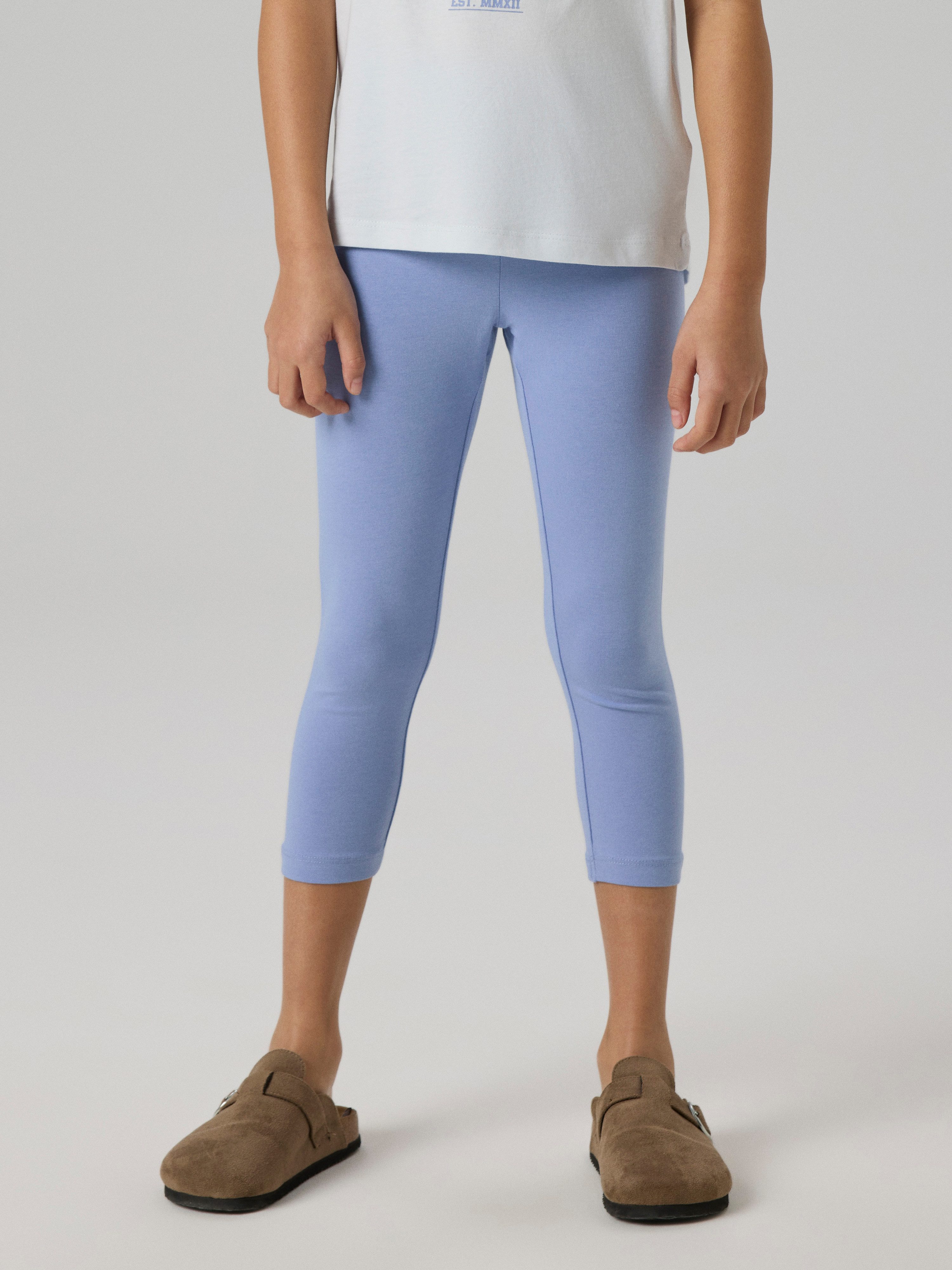 Name It Caprileggings NKFVIVIAN CAPRI LEGGING FF NOOS aus elastischer Baumwollmischung, schmale Passform, wadenlang