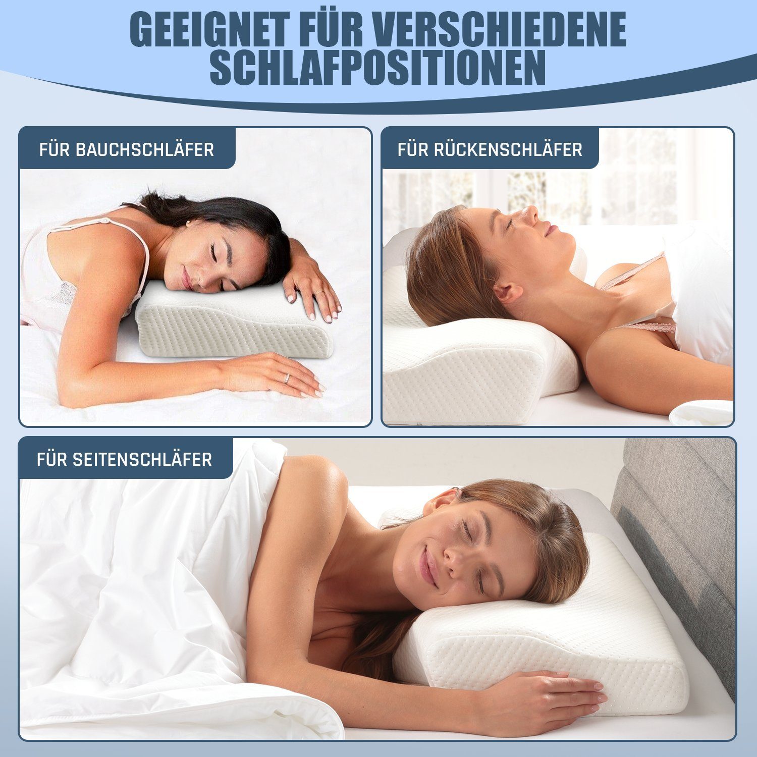 Design ergonomisches Kissen Bestschlaf »Visko«, Anti-Schnarch