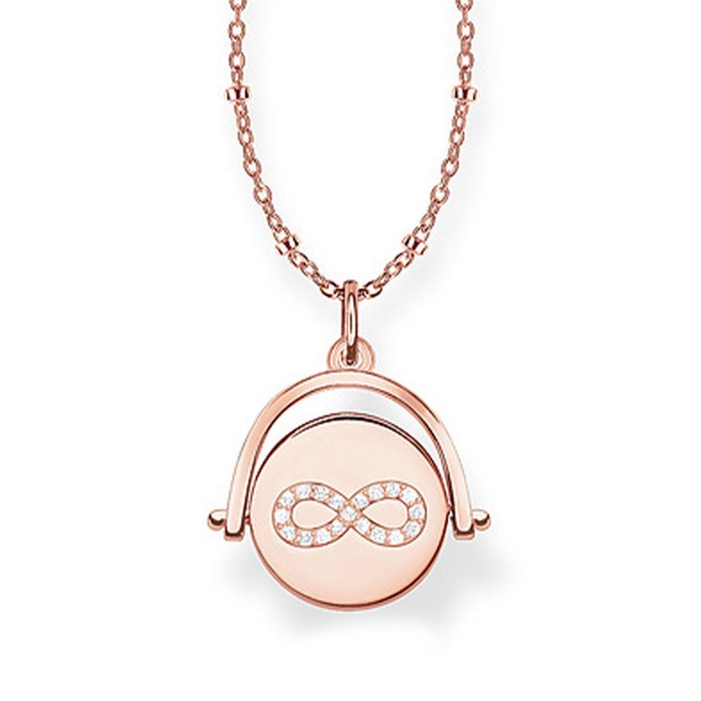 Kette mit Anhänger Unendlichkeit Kette mit Diamten