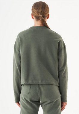 ORGANICATION Sweatshirt Seda-Women's Loose Fit Sweatshirt in Olive