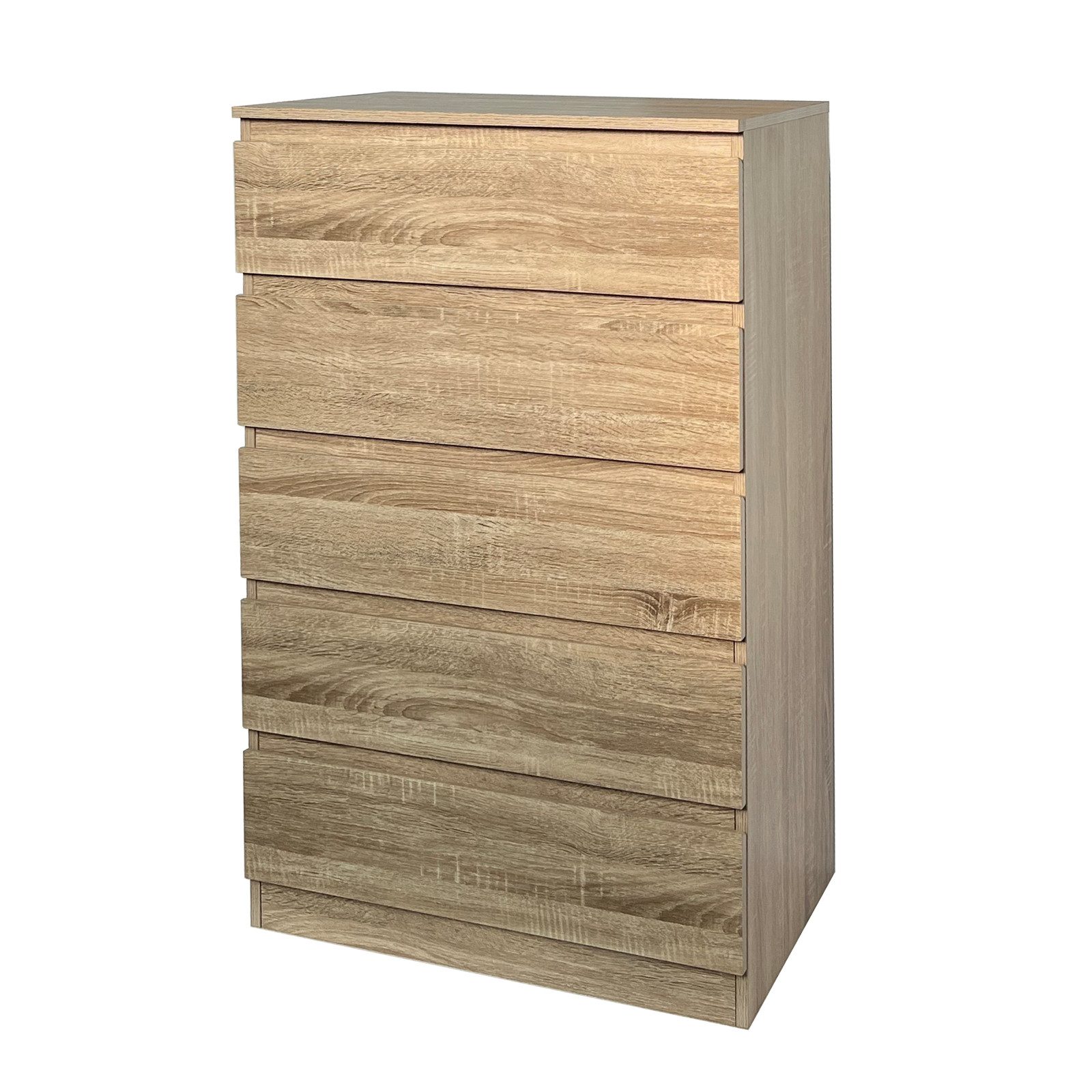 HTI-Living Kommode Kommode mit 5 grifflosen Schubladen Thekla Sonoma (Stück, 1 St., 1 Kommode), Sideboard