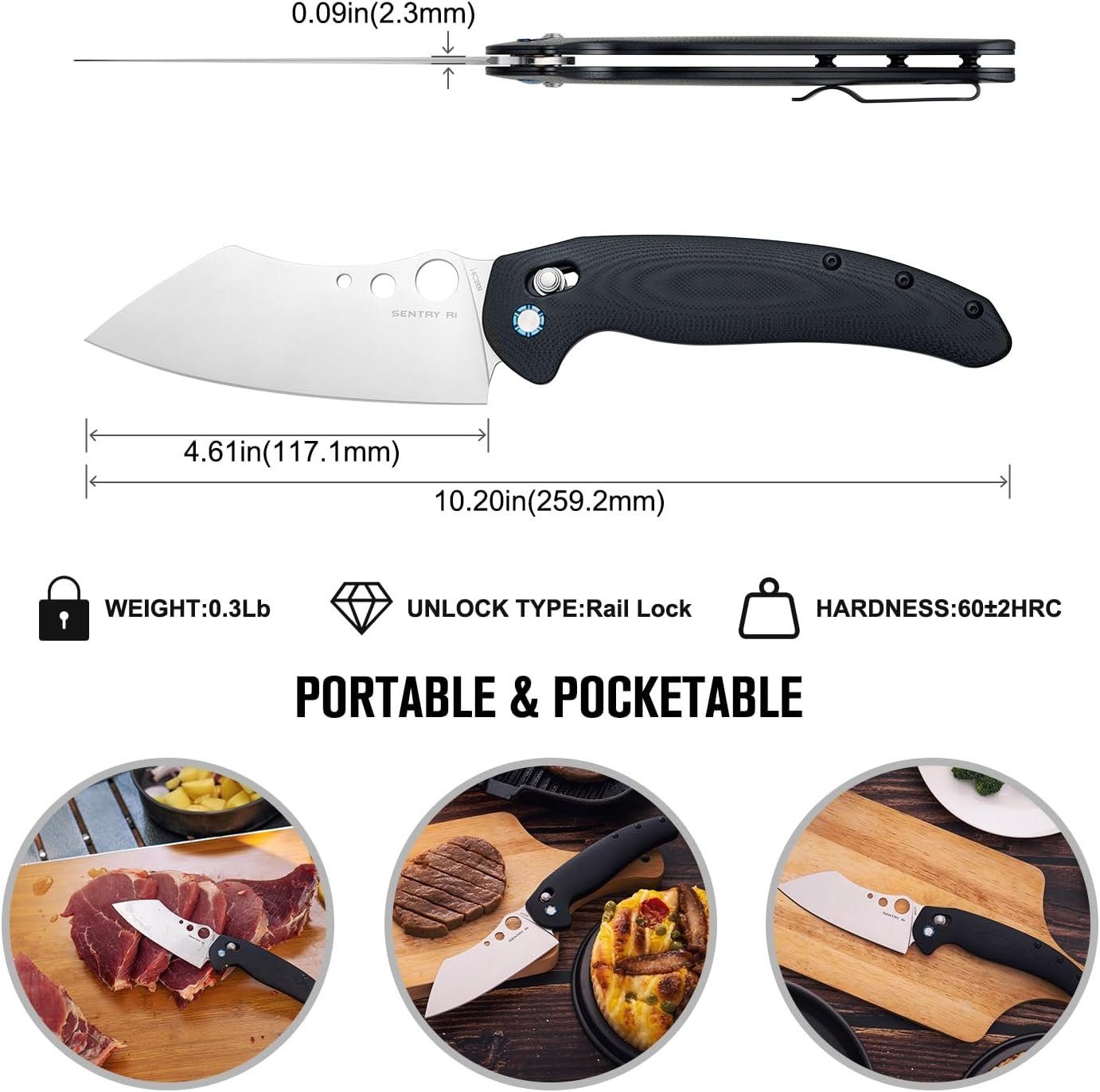 OLIGHT Taschenmesser OKNIFE Sentry R1 nach für die gebogen Taschenmesser oben ist die Taschenmesser Griff), Outdoorküche, (Outdoor G10 Klinge mit leicht Camping