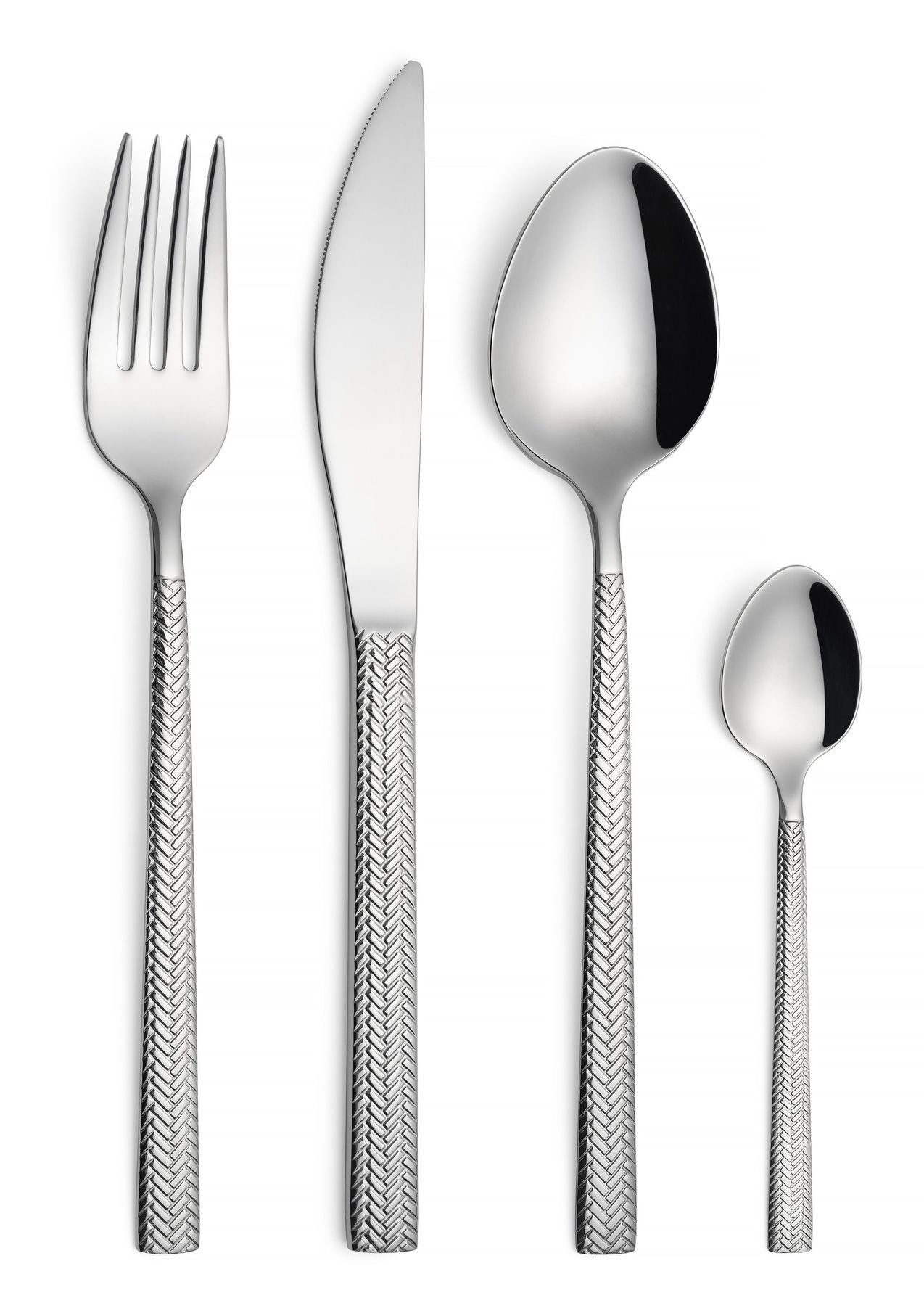 Asphald Besteck-Set Hera 6 Personen 24 tlg 18/10 Edelstahl Rostfrei (24-tlg), 6 Personen, Edelstahl 18/10, Ausgewogenes Gewicht - liegt perfekt in der Hand