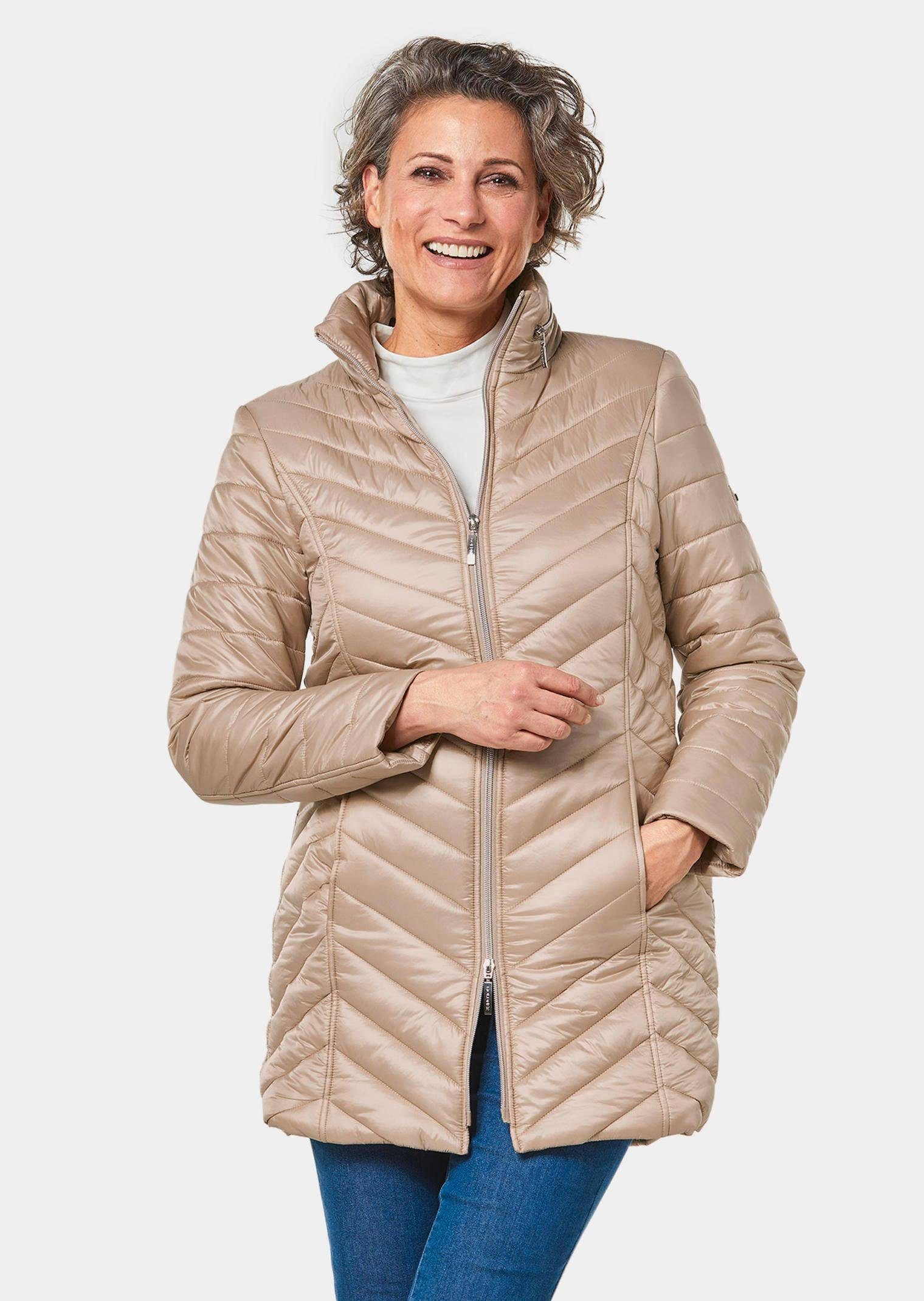 GOLDNER Allwetterjacke Figurschmeichelnde, leichte Longsteppjacke Leichte günstig online kaufen