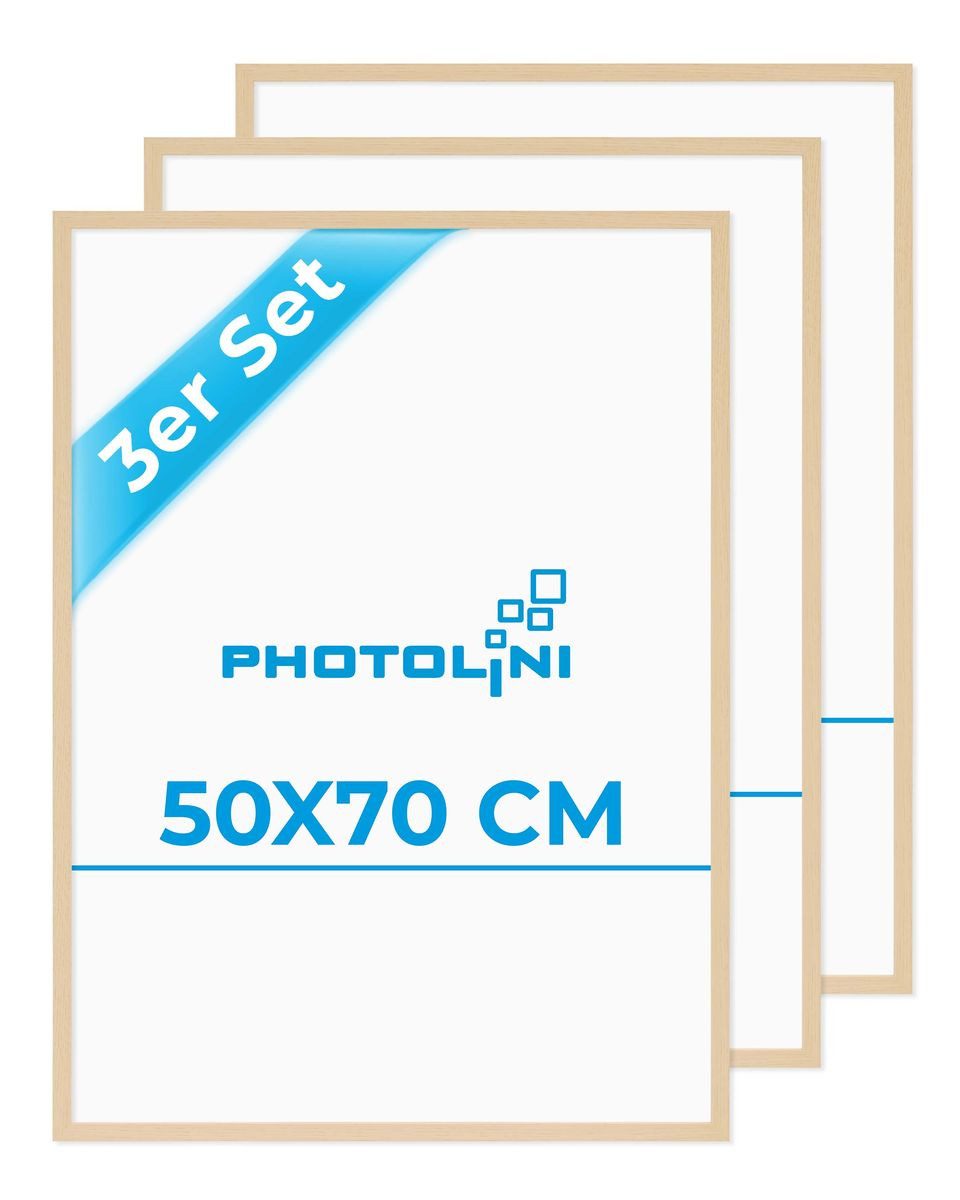 PHOTOLINI Bilderrahmen 3er Set 50x70 cm Poster-Rahmen, zum Aufhängen, für 3 günstig online kaufen