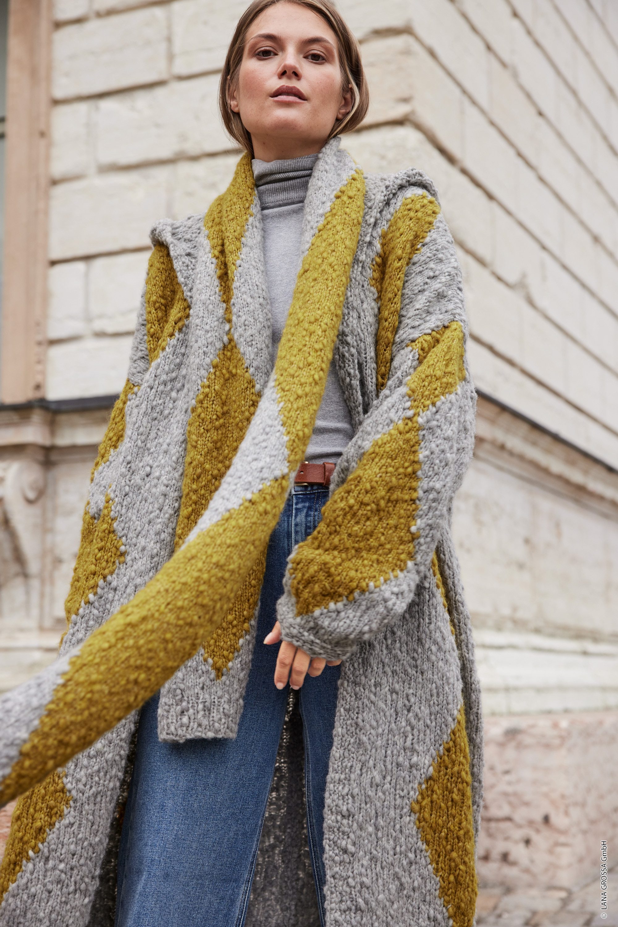 LANA GROSSA CARAMELLA Häkelwolle, 110 m (Strukturiertes Garn für stylische Strickprojekte), 50 g