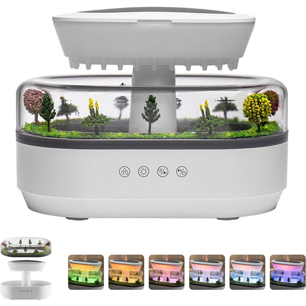 TUWENA Diffuser 7 Farben LED Regentropfen Aromatherapie Maschine Luftbefeuc günstig online kaufen