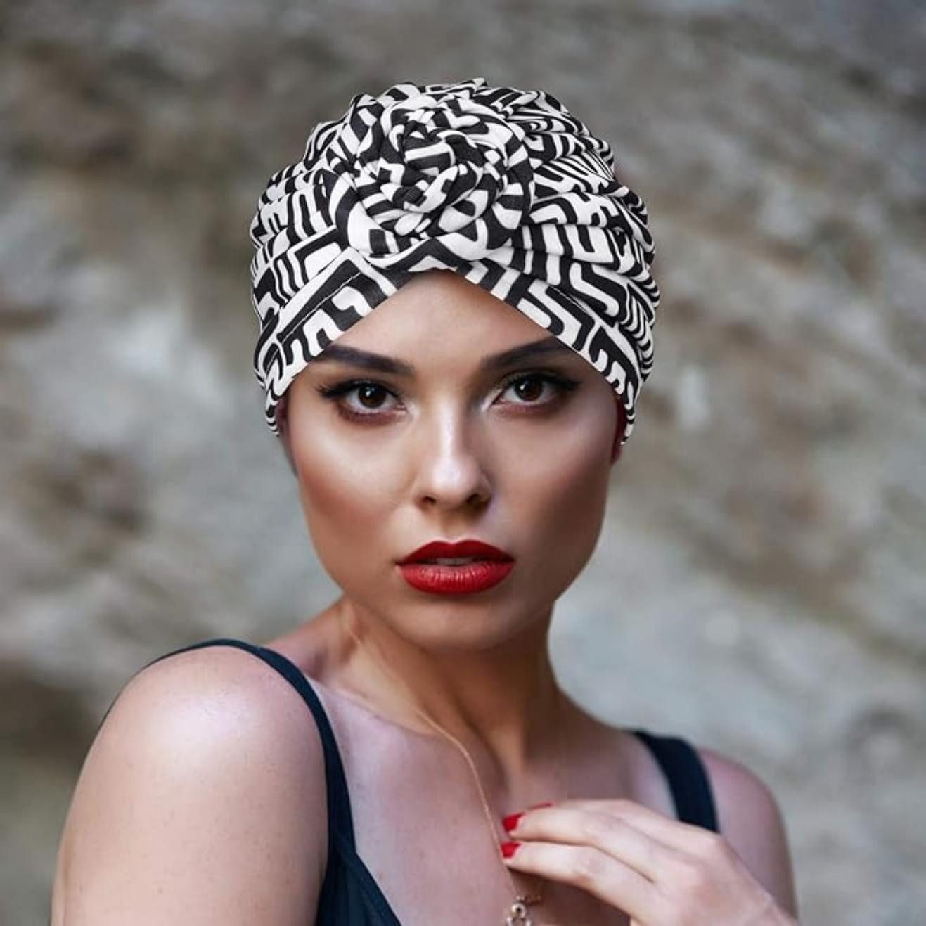 Coonoor Turbanmütze 5 Stücke Afrikanischen Turban für Damen Soft Vorgebunde günstig online kaufen