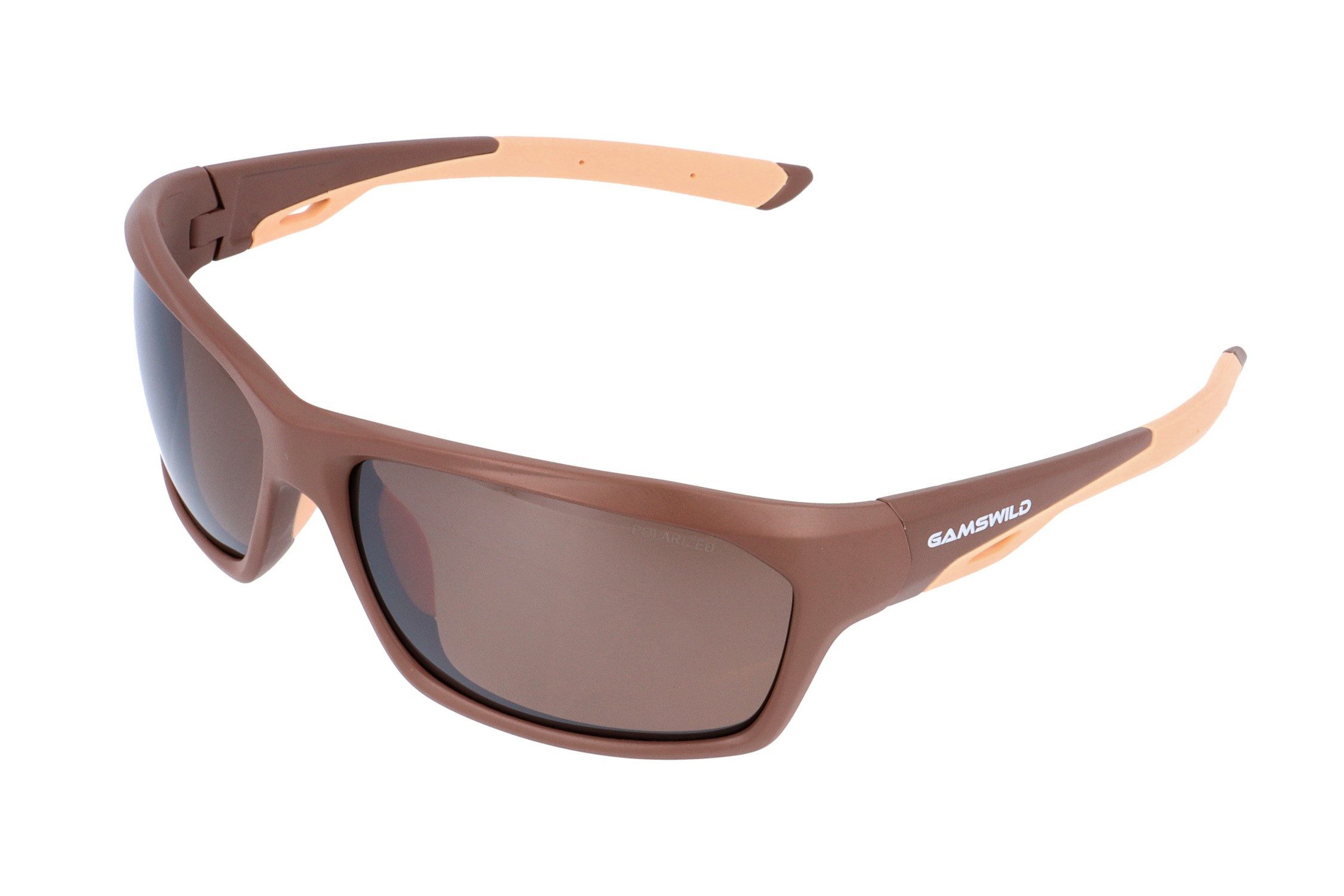 Gamswild Sonnenbrille UV400 Sonnenbrille Fahrradbrille Komfortbügel Damen Herren Modell WS4034 in olivgrün, blau, braun