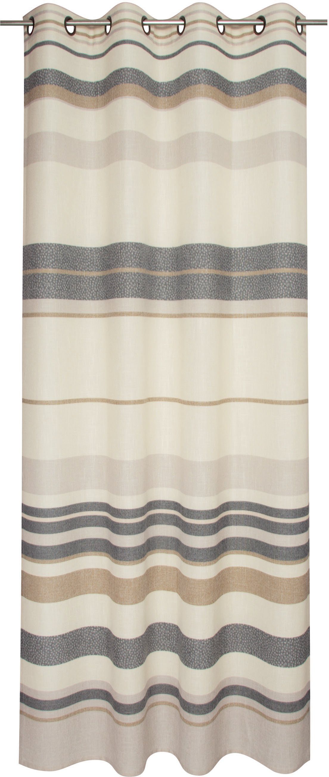 Esprit Vorhang Clay (1 St), Ösen, blickdicht, Jacquard, mit dunklen Ösen