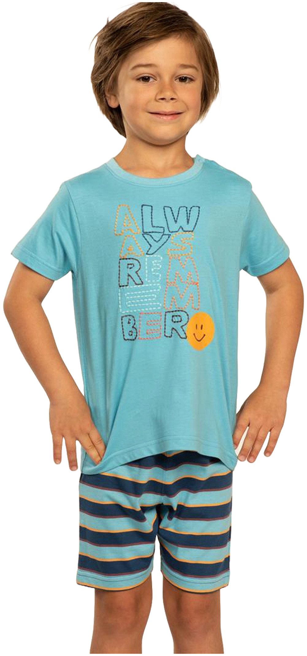 Eskimo Schlafanzug Eskimo Kids (Set, Set) Jungen Schlafanzug kurz Shorty Baumwolle