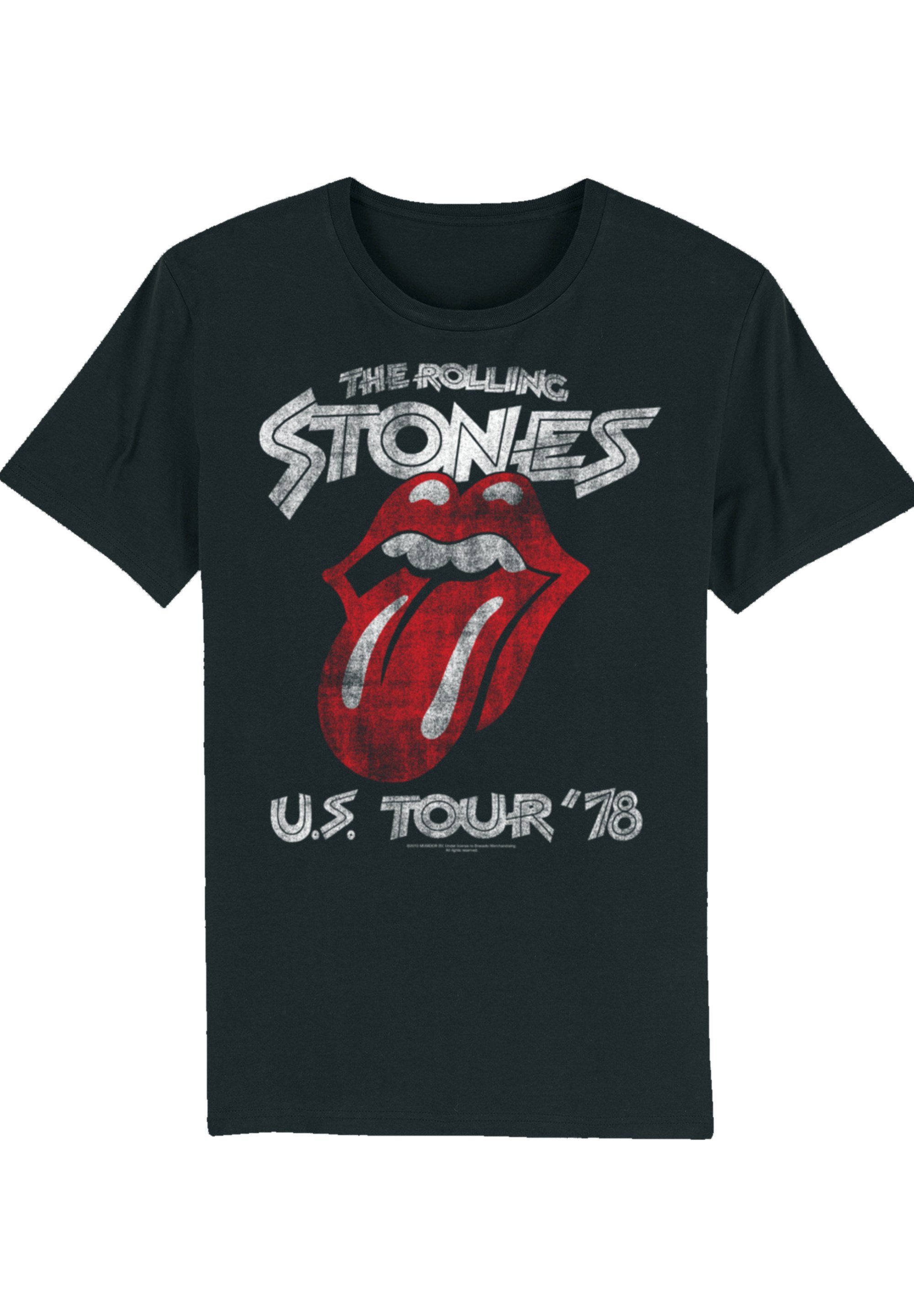 F4NT4STIC T-Shirt The kombinierbar vielseitig Stones Komfortabel US Print, und \'78 Rolling Tour