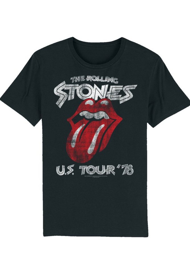 F4NT4STIC T-Shirt The Rolling Stones US Tour \'78 Print, Komfortabel und  vielseitig kombinierbar