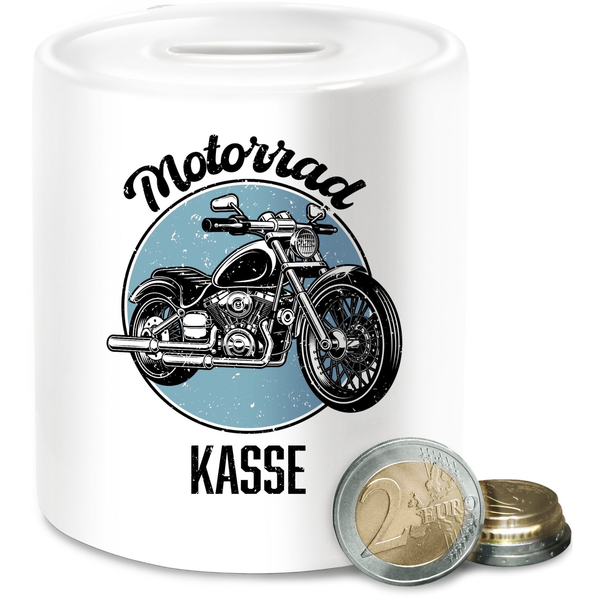Shirtracer Spardose Spardose Motorrad Kasse I Sparbüchse Motorrad Führerschein I Bike I Mo, (1-tlg), Motorrad