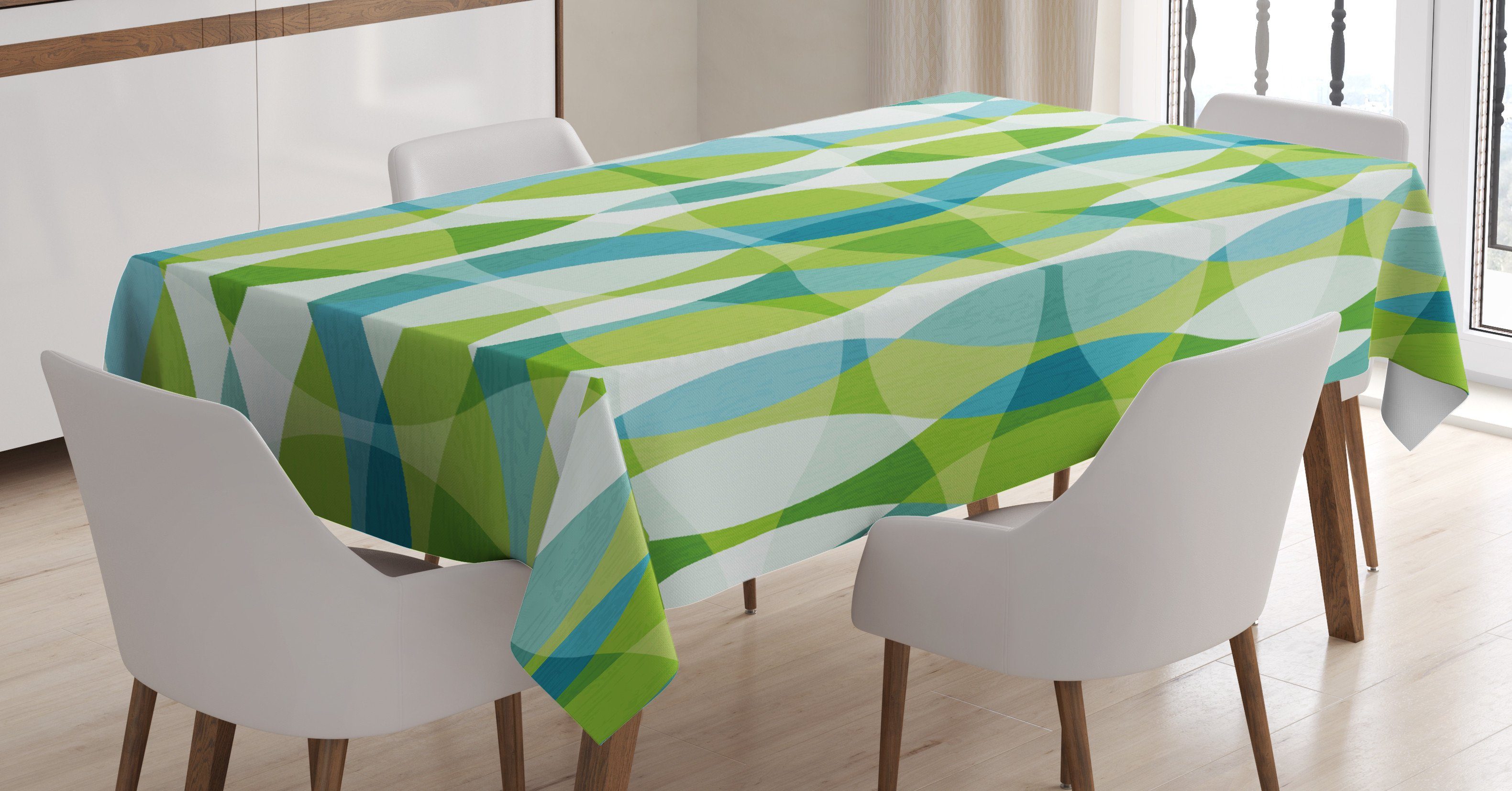 Waschbar Oval Für Tischdecke geeignet Farbfest Bereich Grunge Geometrische Abakuhaus Klare Außen Formen den Farben,