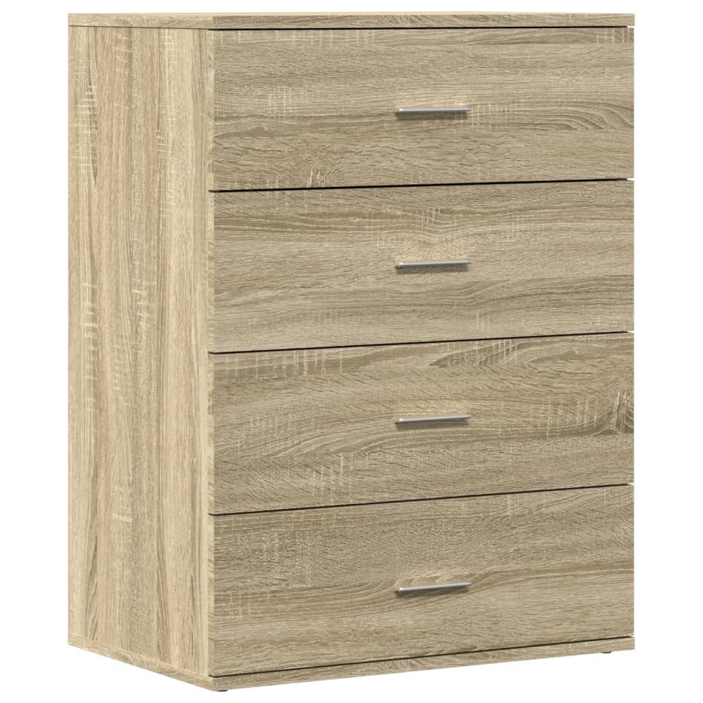 vidaXL Sideboard Sideboard Sonoma-Eiche 60x39x80 cm Holzwerkstoff (1 St)